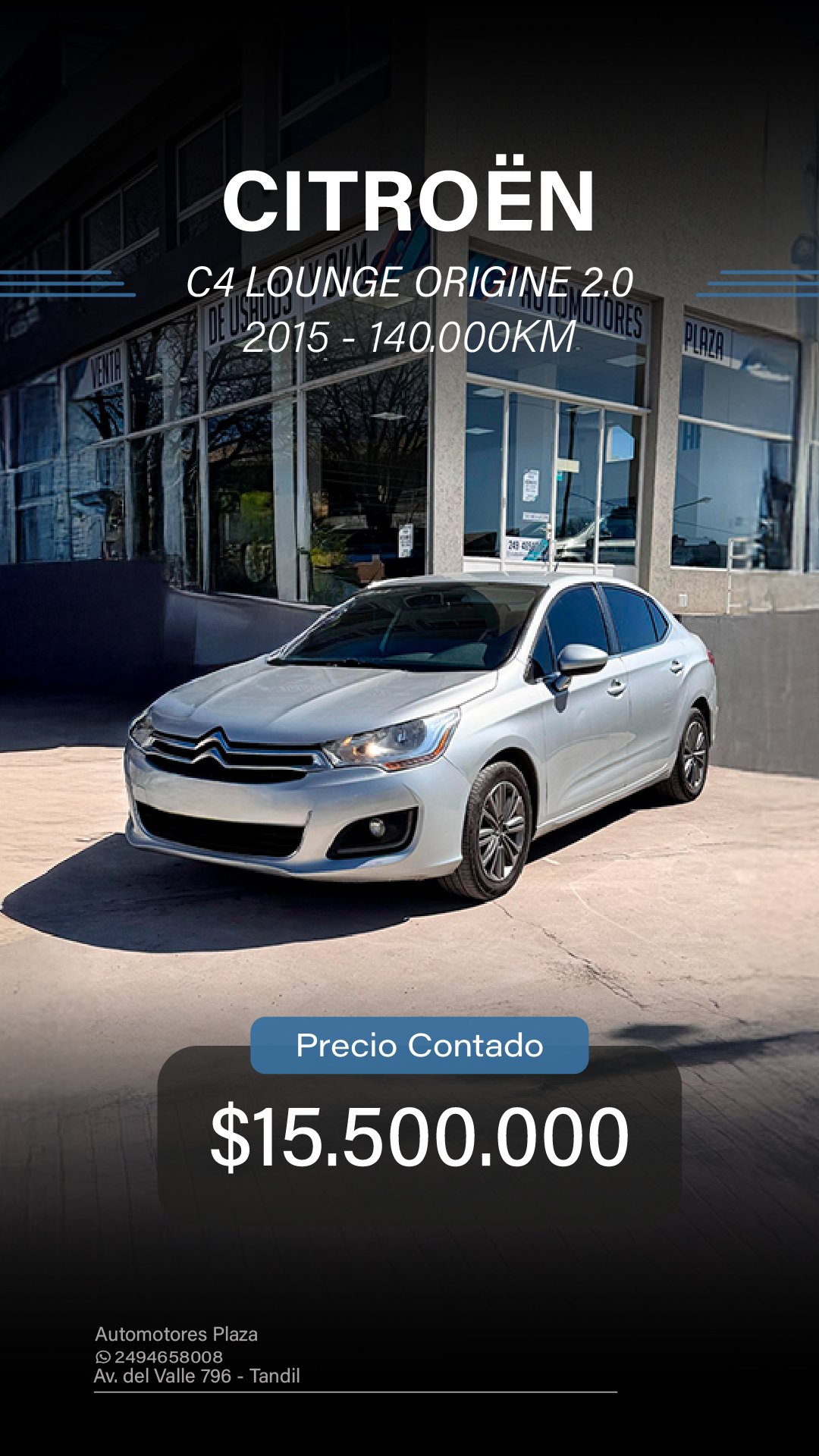 Miniatura 3 de CITROEN C4 LOUNGE ORIGINE 2.0 2015