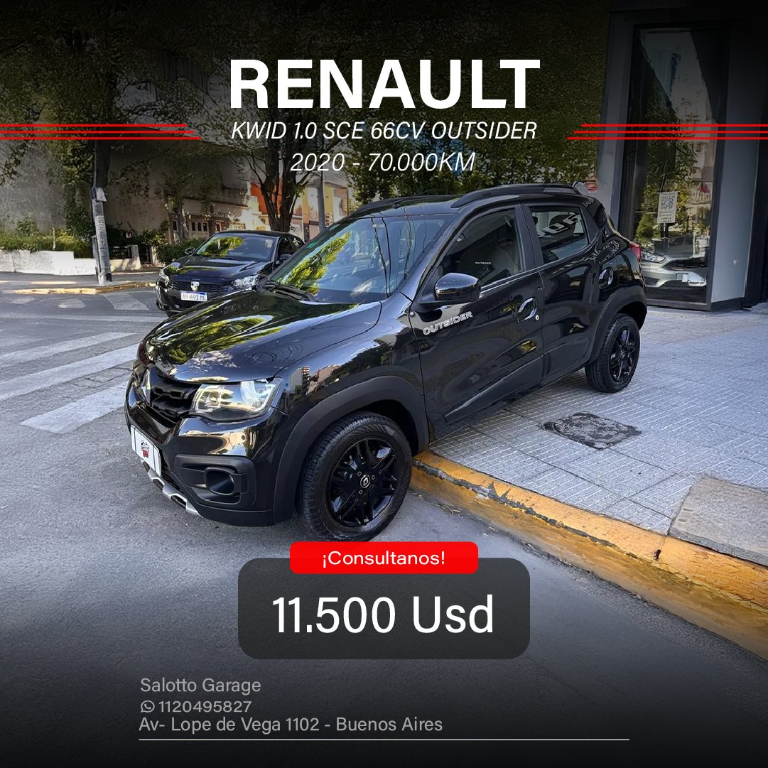 RENAULT KWID 1.0 SCE 66CV OUTSIDER