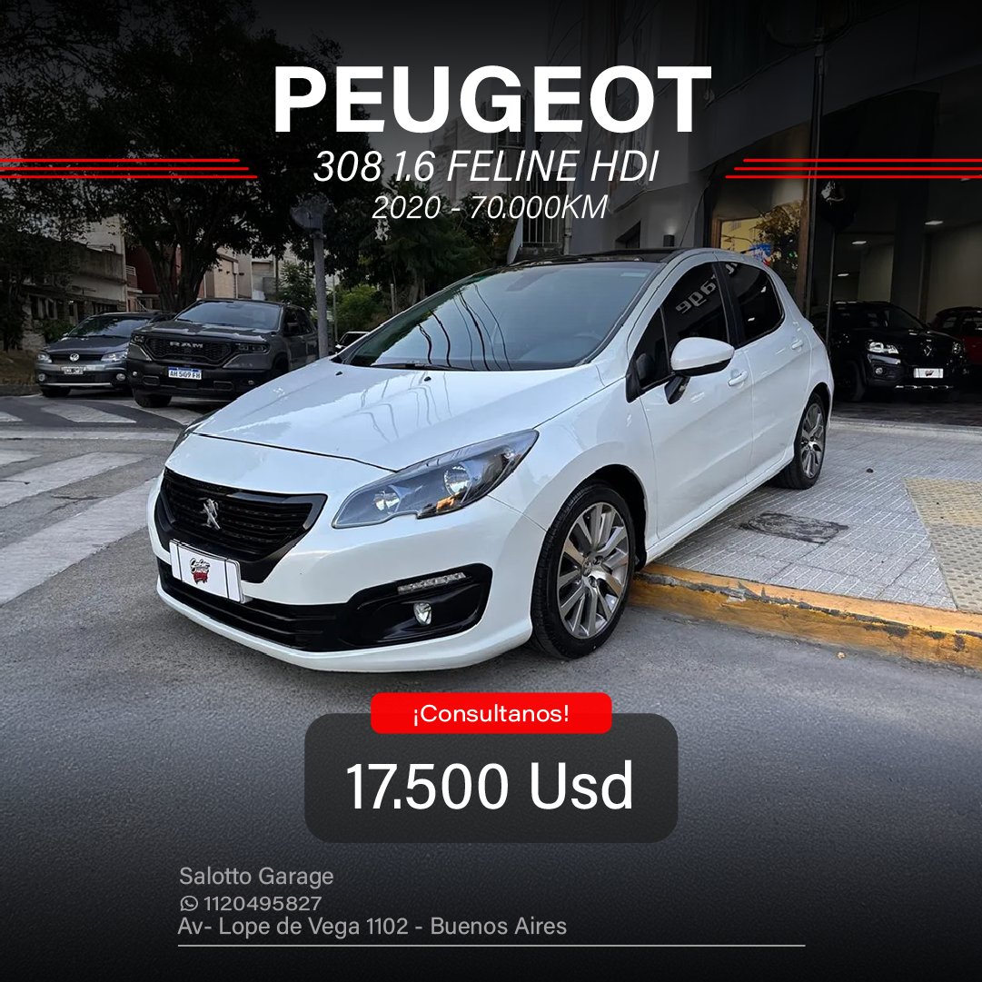 PEUGEOT 308 1.6 FELINE HDI