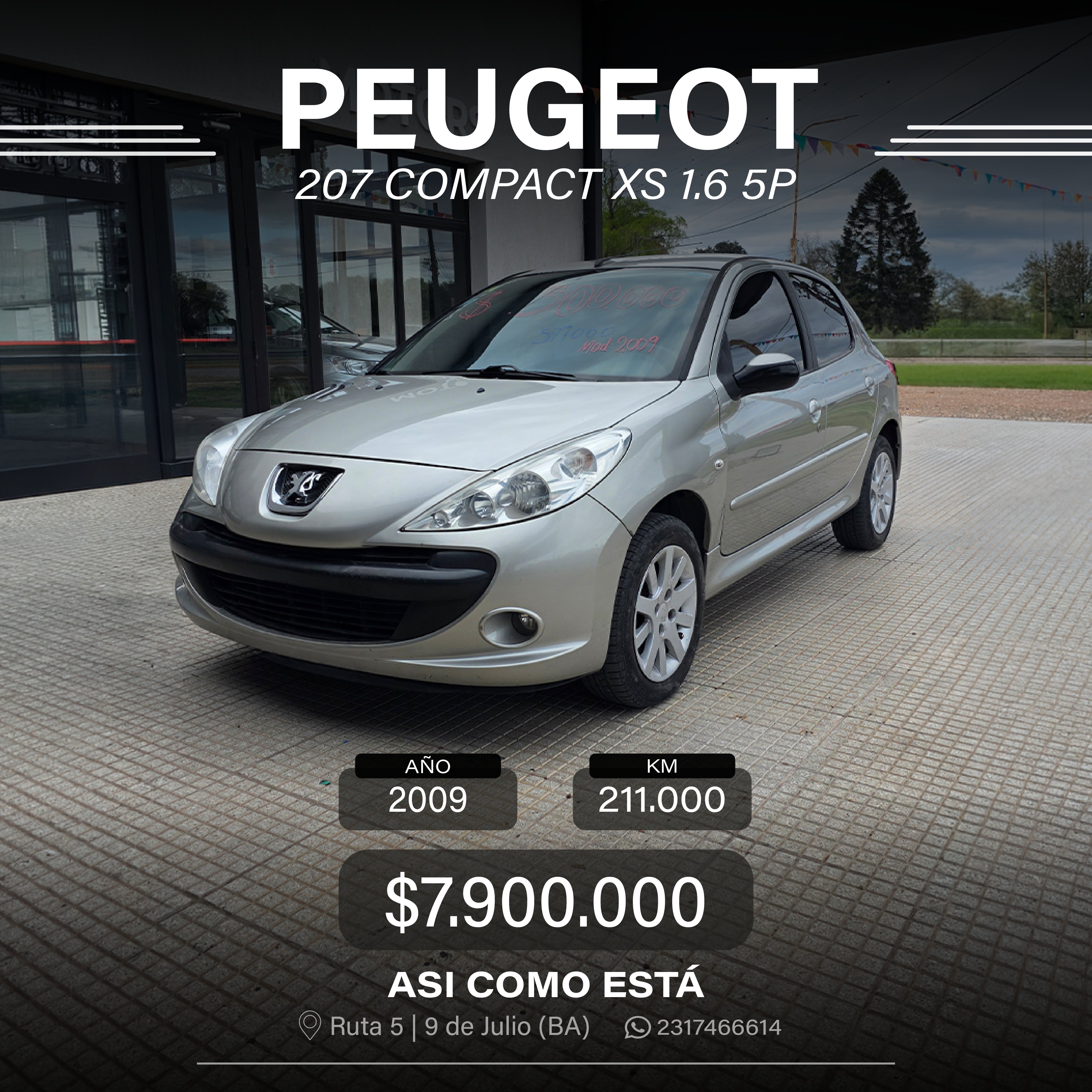 PEUGEOT 207 COMPACT XS 1.6 5P