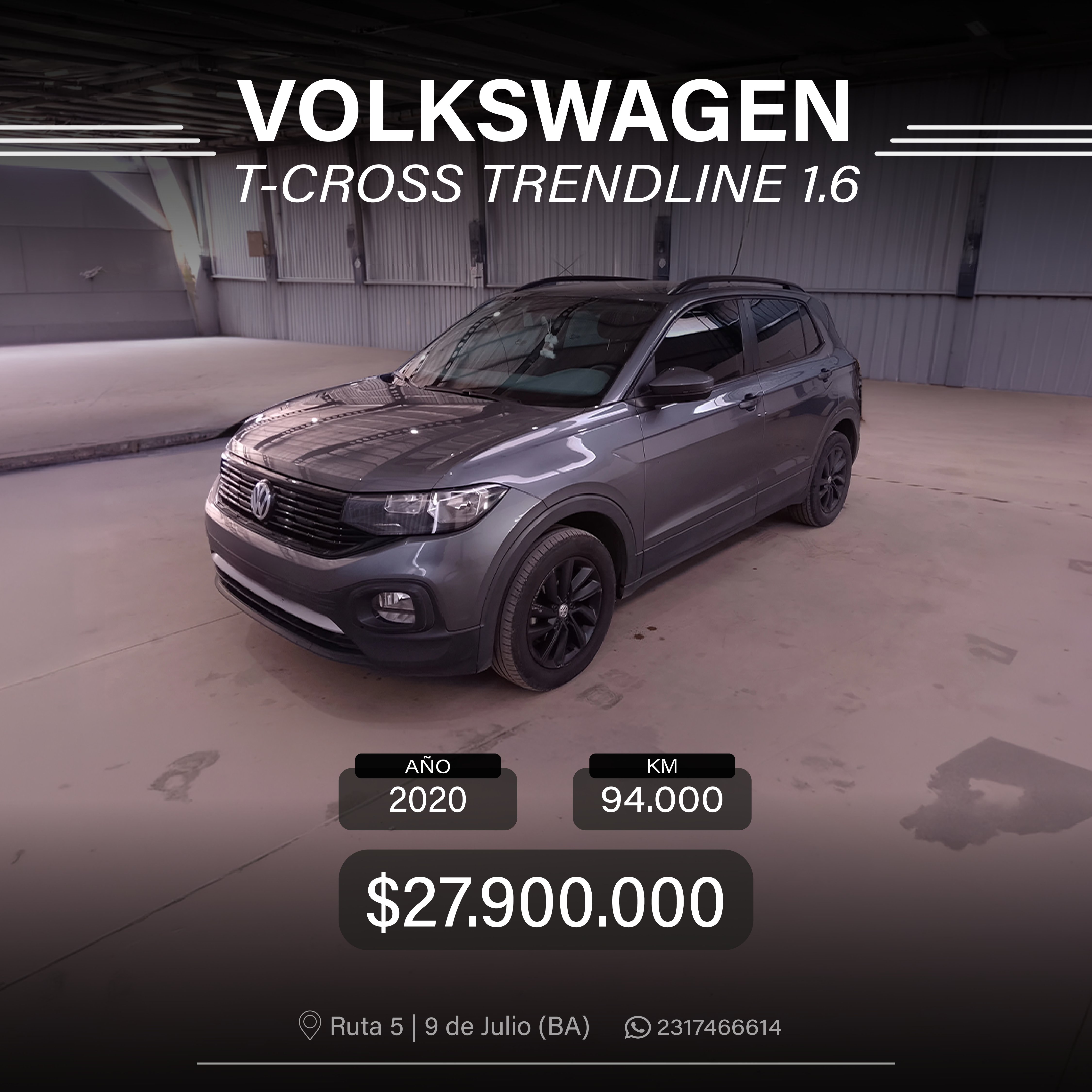 VOLKSWAGEN T-CROSS TRENDLINE 1.6