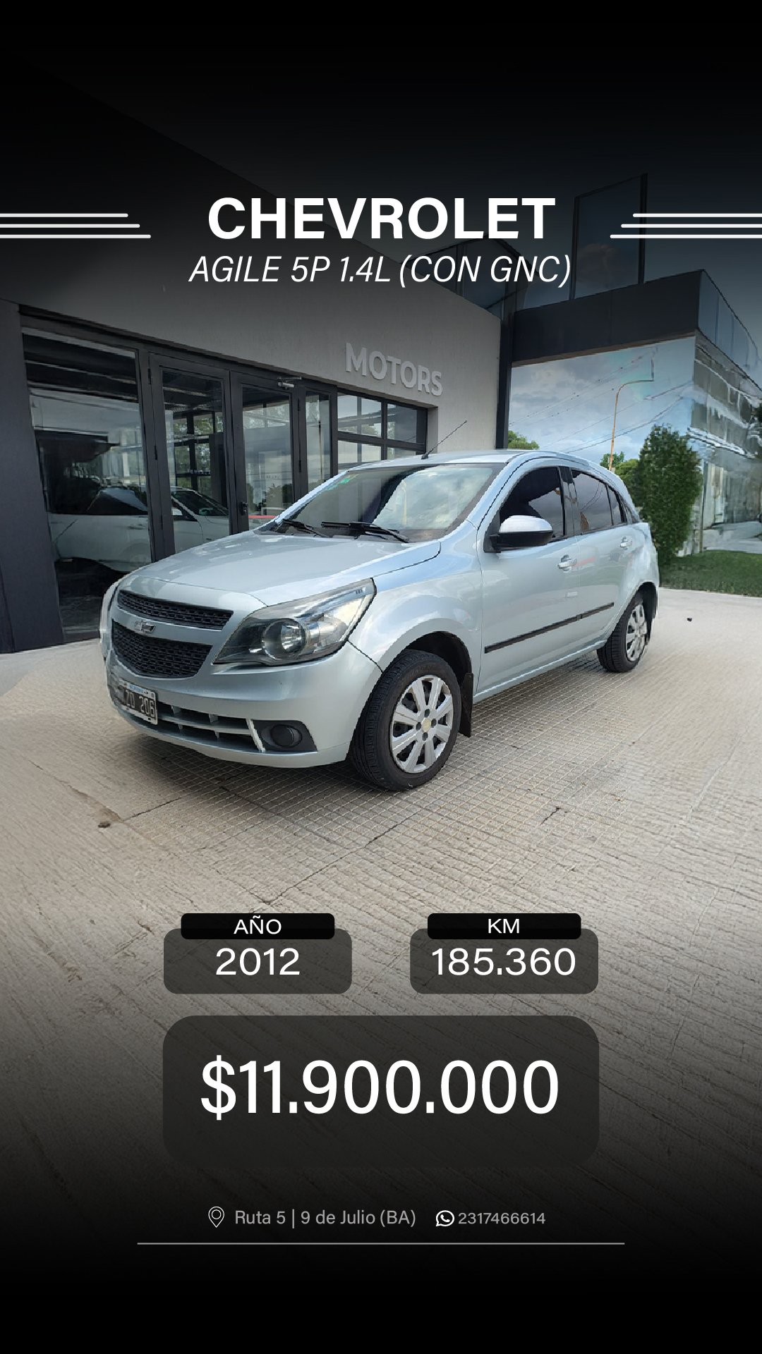 Miniatura 3 de CHEVROLET AGILE 5P 1.4 LT C/GNC 2012