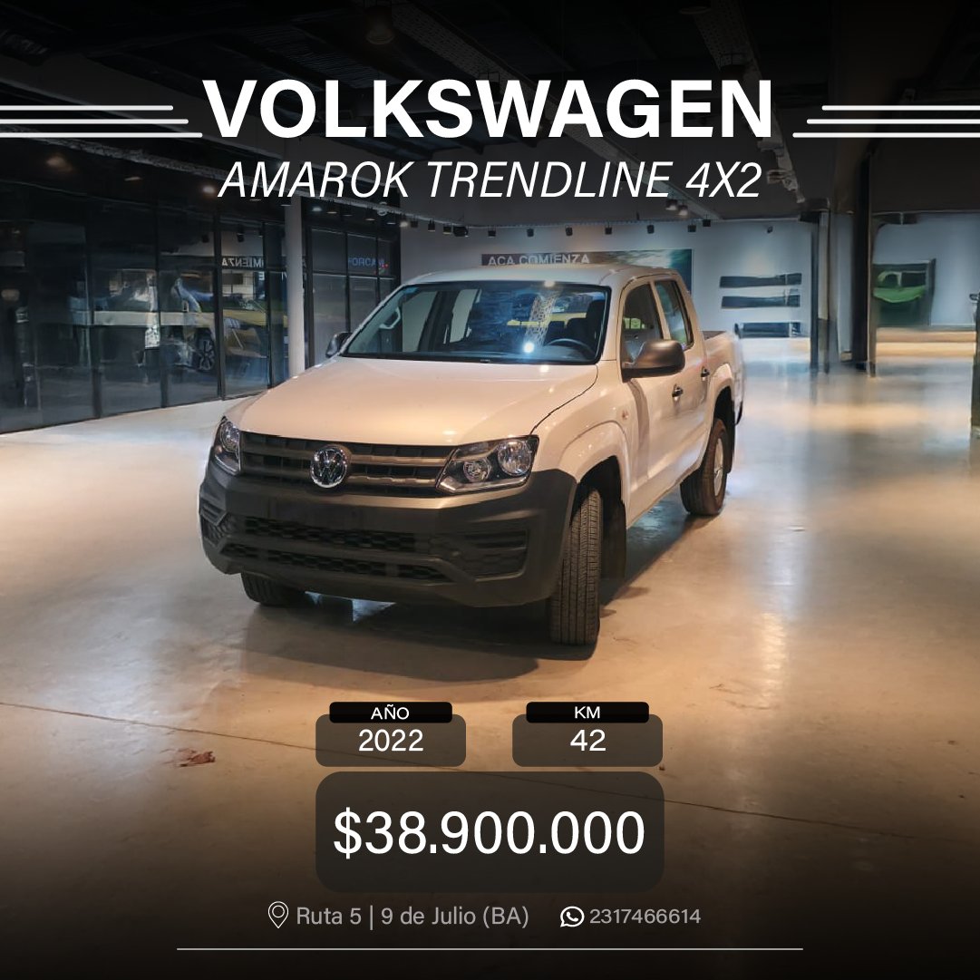 VOLKSWAGEN AMAROK TRENDLINE 4X2