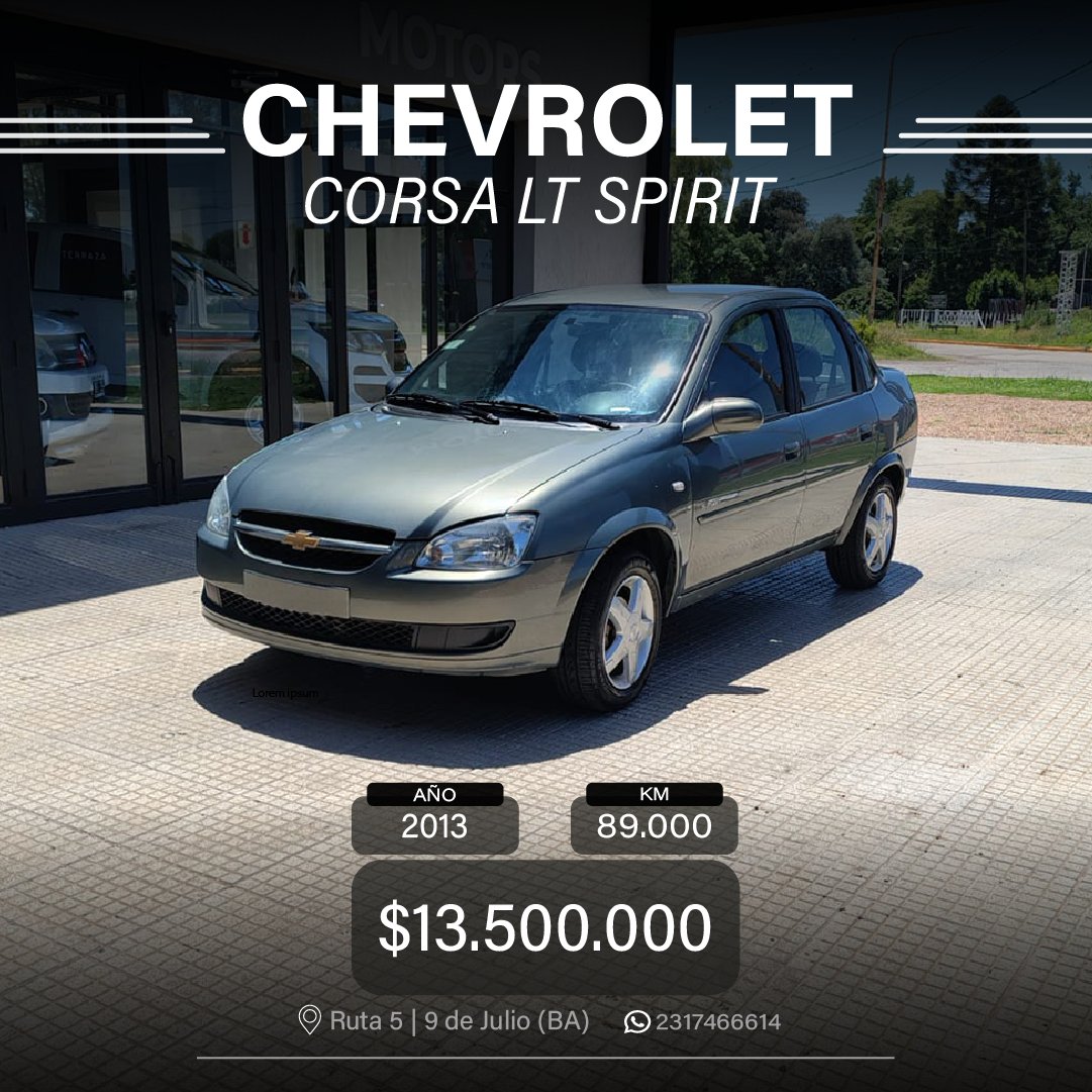 CHEVROLET CORSA LT SPIRIT