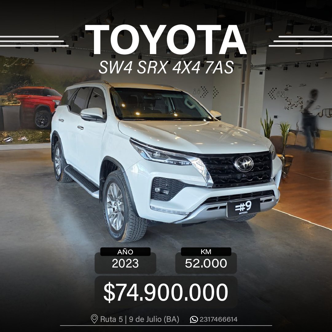 TOYOTA SW4 SRX 4X4 7AS