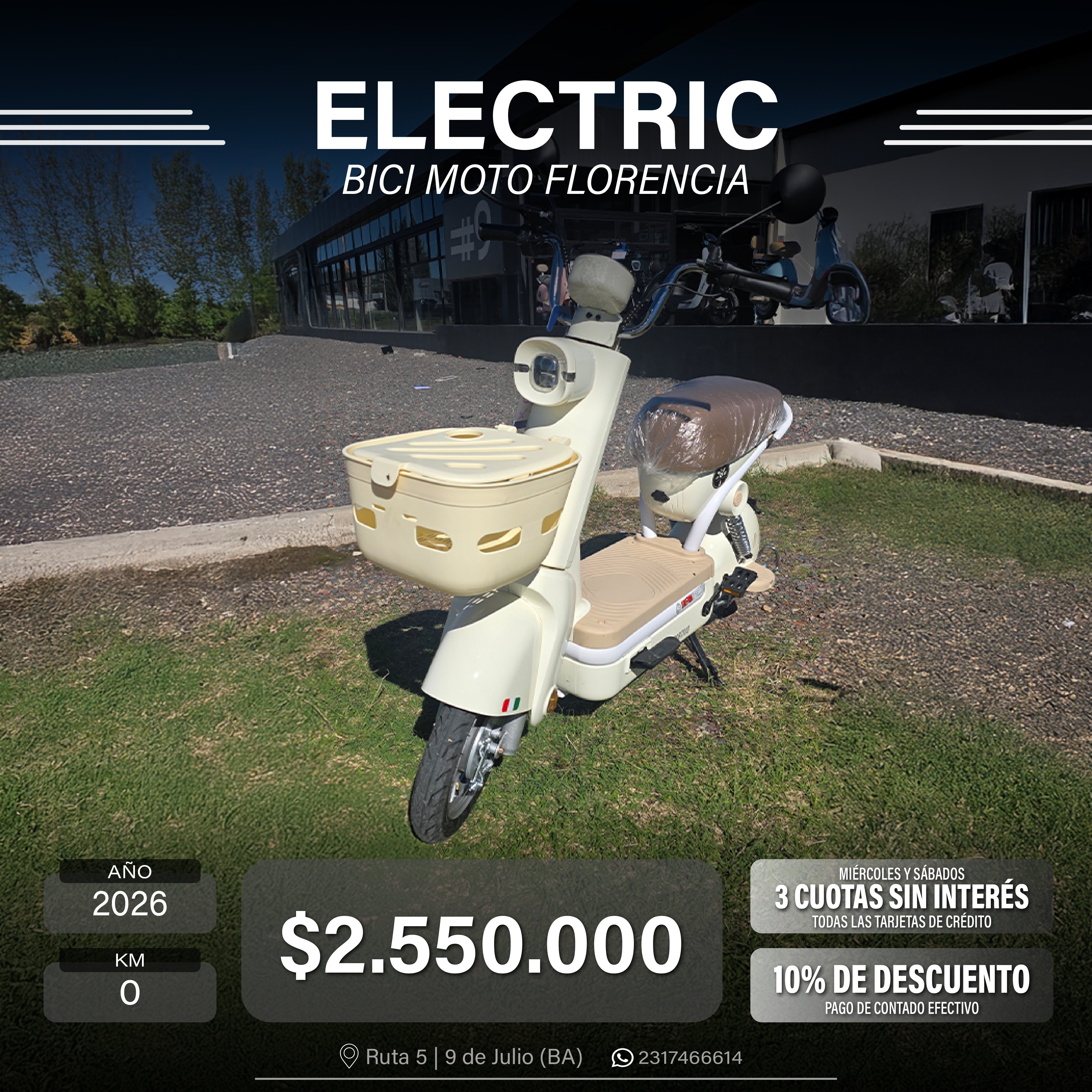 ELECTRIC BICI MOTO FLORENCIA