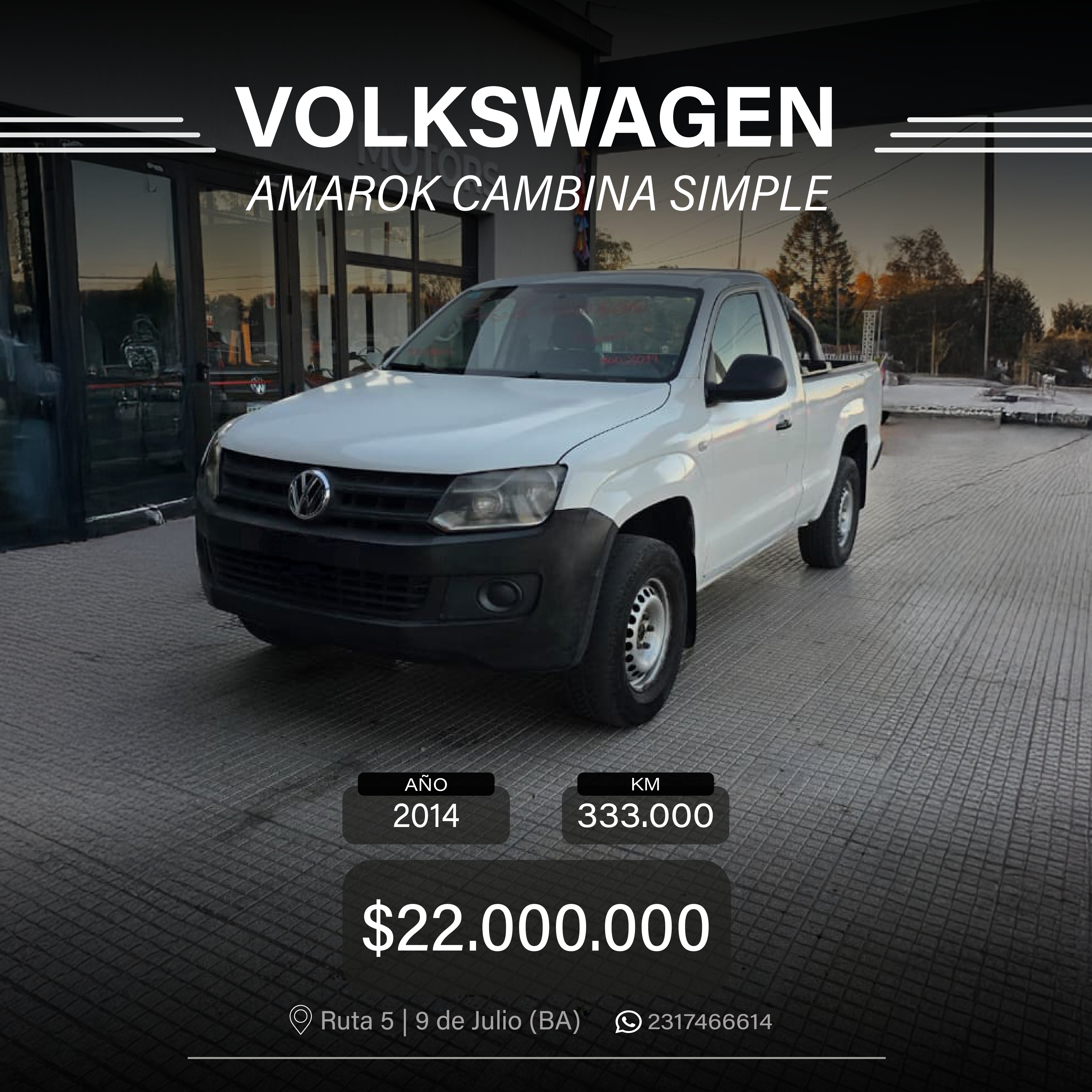 VOLKSWAGEN AMAROK CABINA SIMPLE