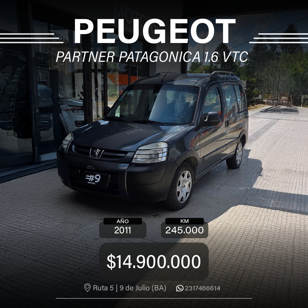 PEUGEOT PARTNER PATAGONICA 1.6 VTC