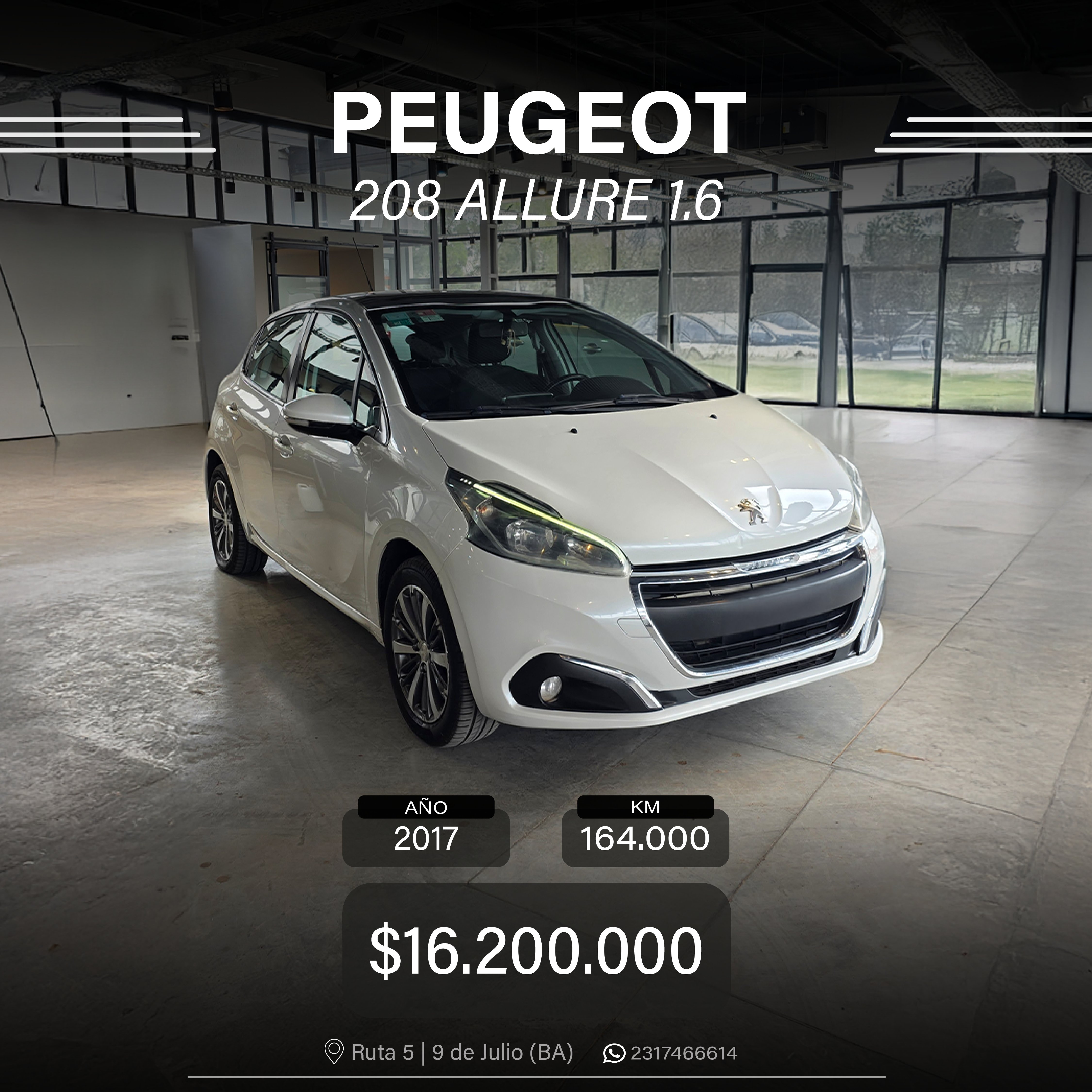PEUGEOT 208 ALLURE 1.6