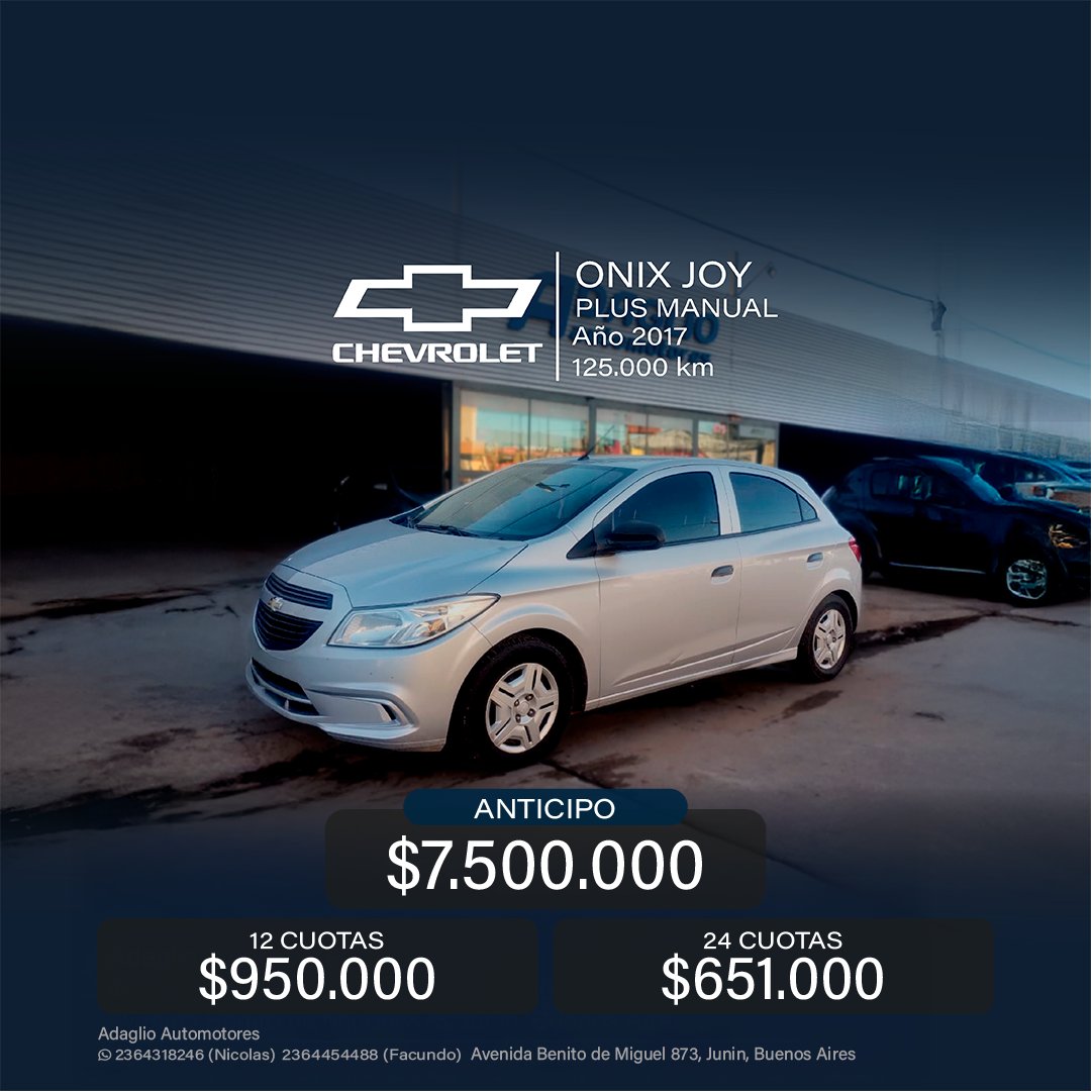 CHEVROLET ONIX JOY PLUS