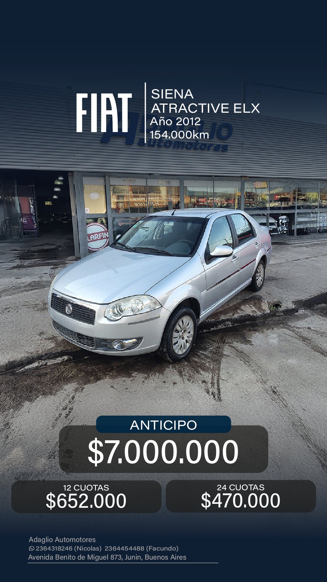 Miniatura 3 de FIAT SIENA ATRACTIVE ELX 2012