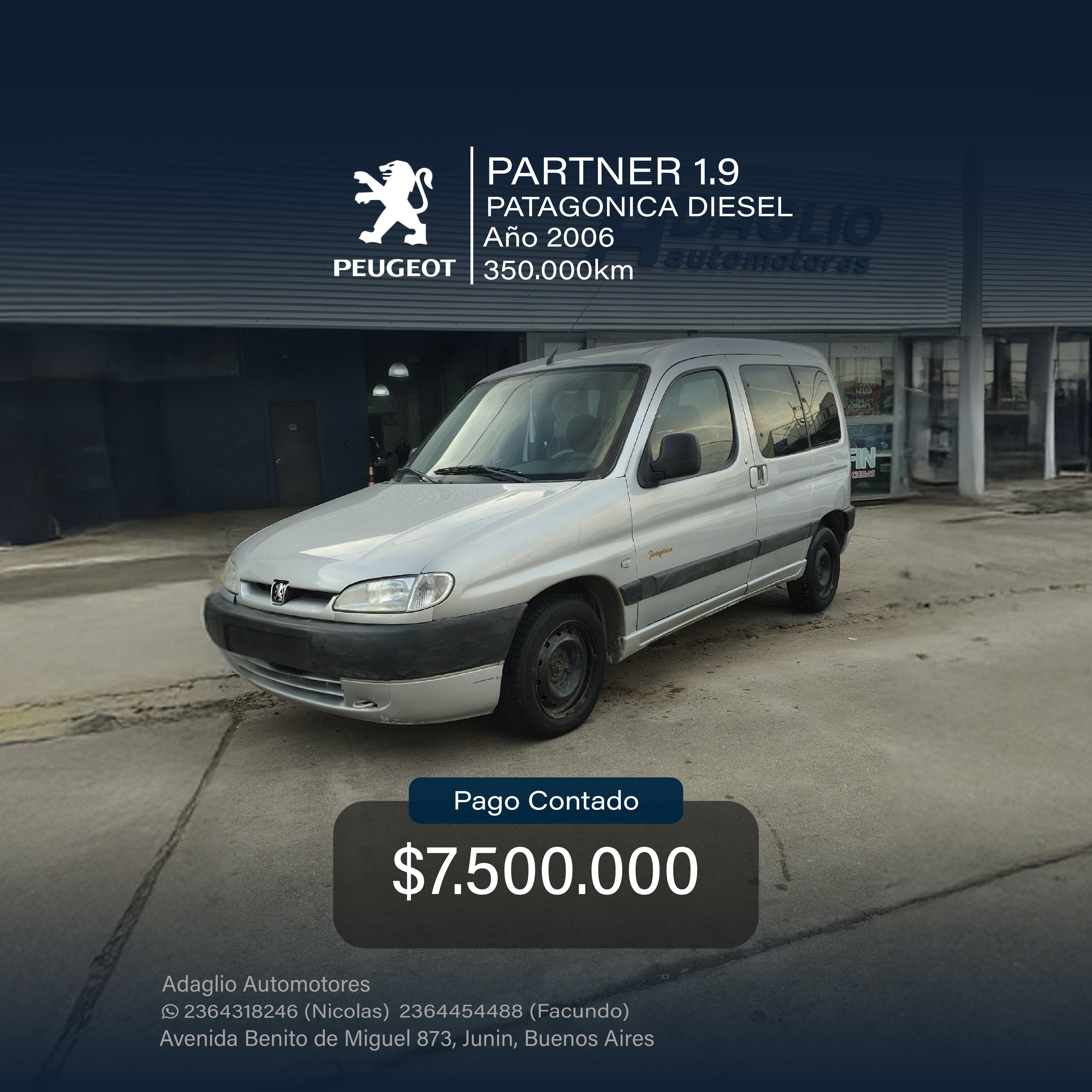 PEUGEOT PARTNER PATAGONICA 1.9 D