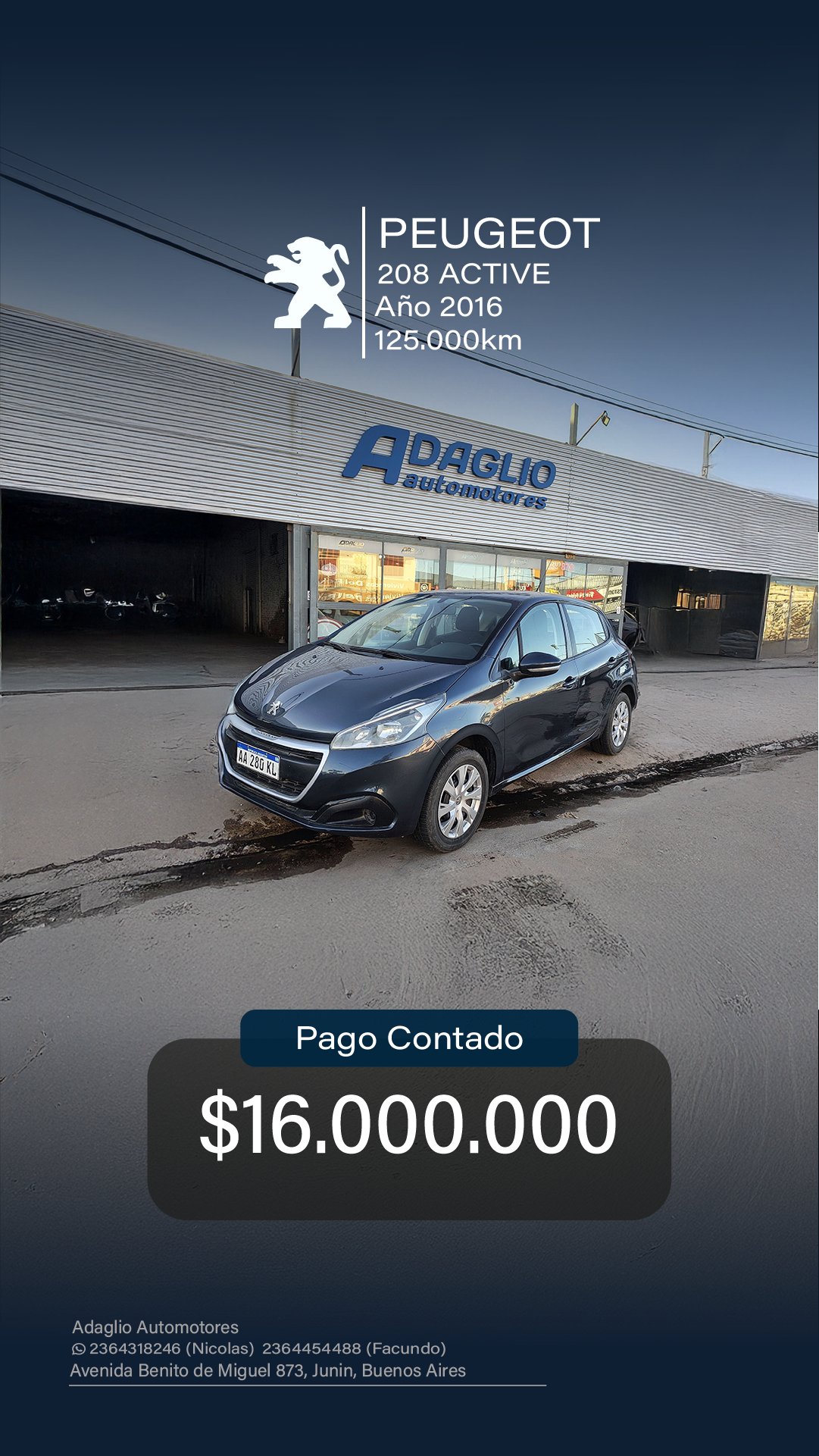 Miniatura 3 de PEUGEOT 208 ACTIVE 2016