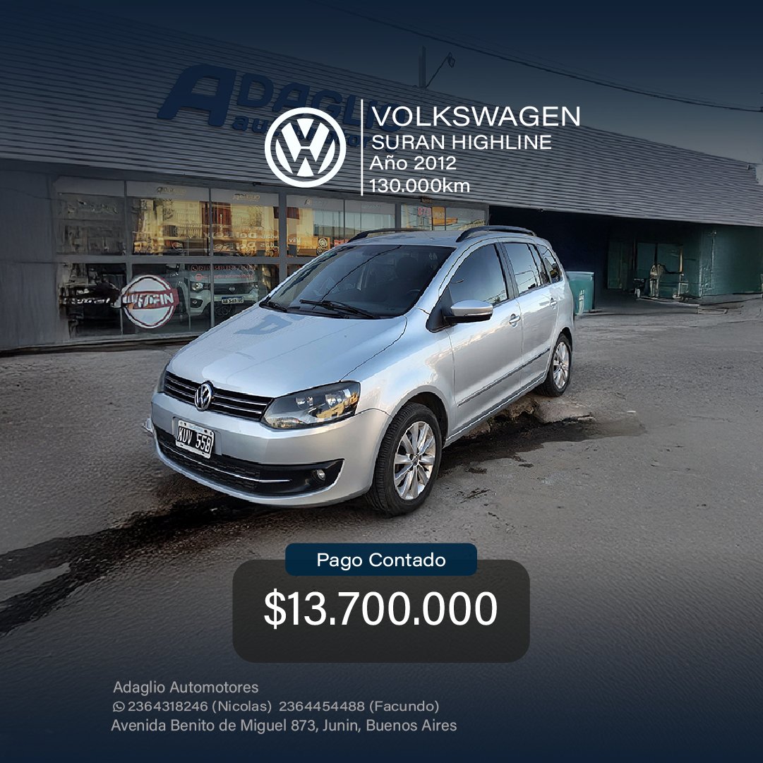 VOLKSWAGEN SURAN HIGHLINE