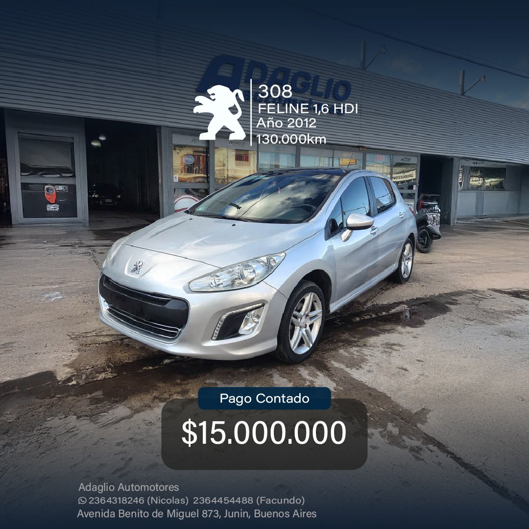 PEUGEOT 308 FELINE 1.6 HDI