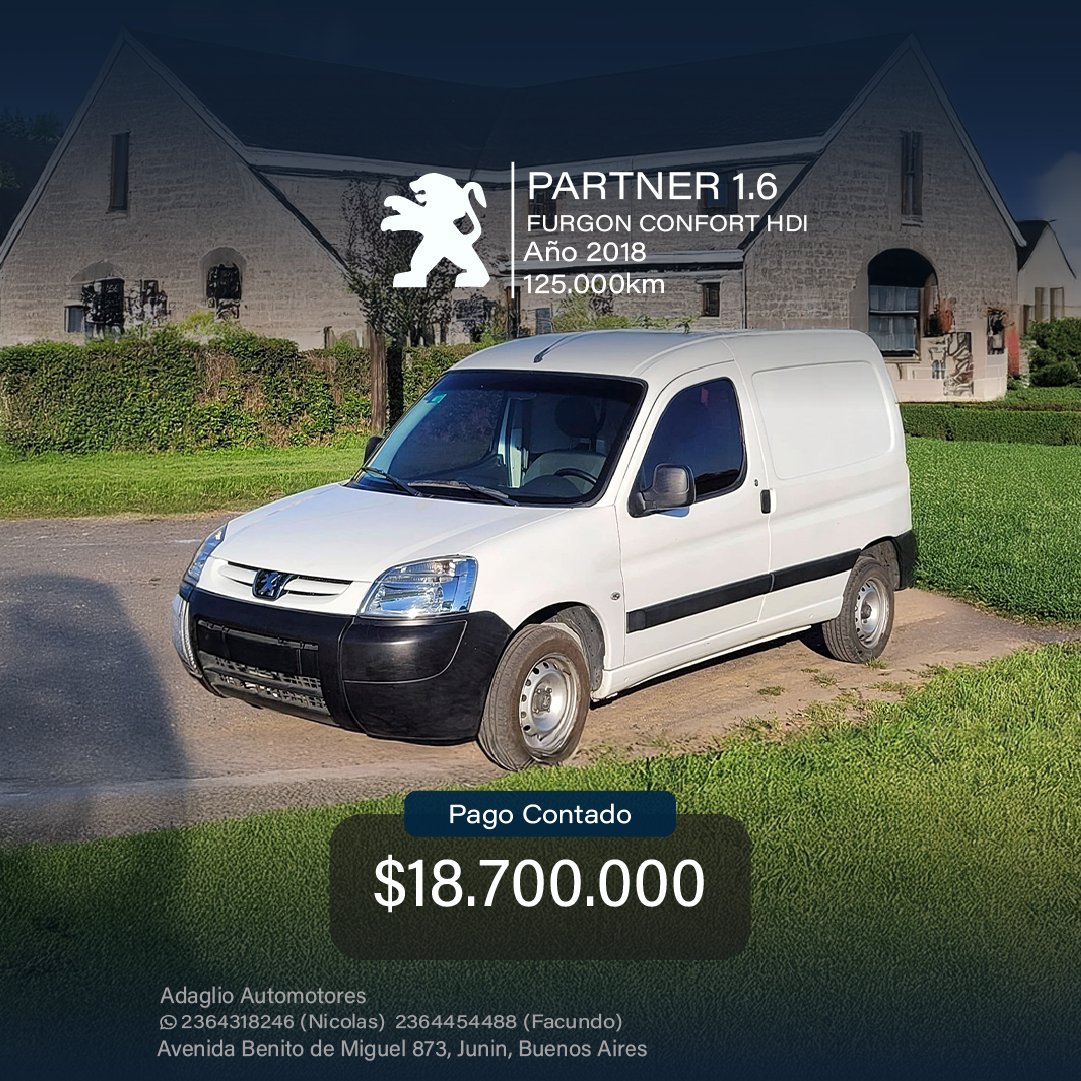 PEUGEOT PARTNER 1.6 FURGON COMFORT HDI