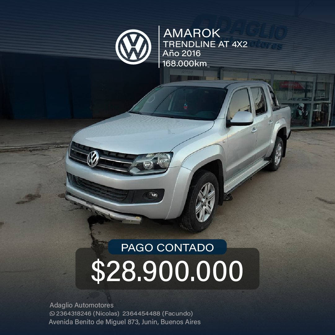 VOLKSWAGEN AMAROK TRENDLINE AT 4X2