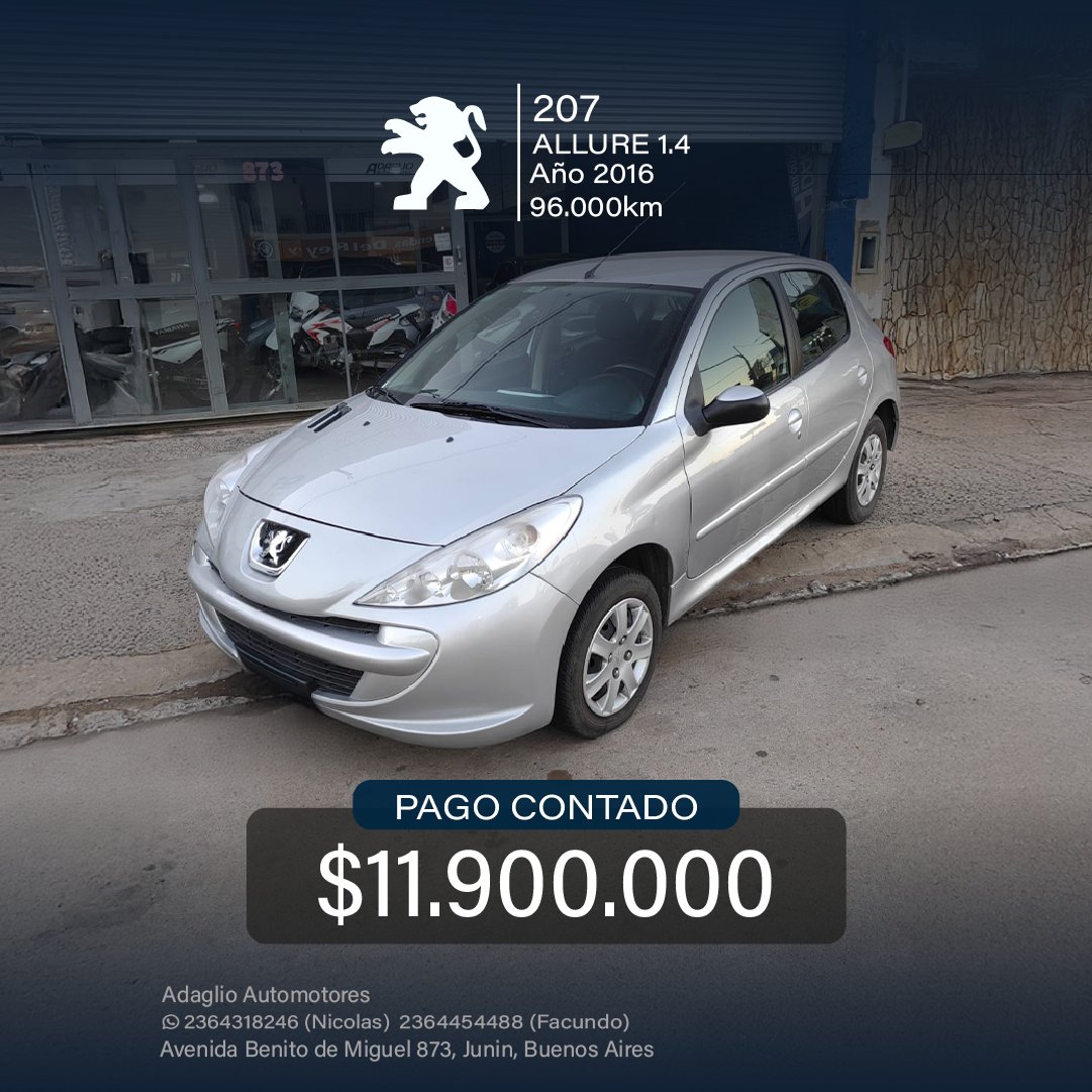 PEUGEOT 207 ALLURE 1.4