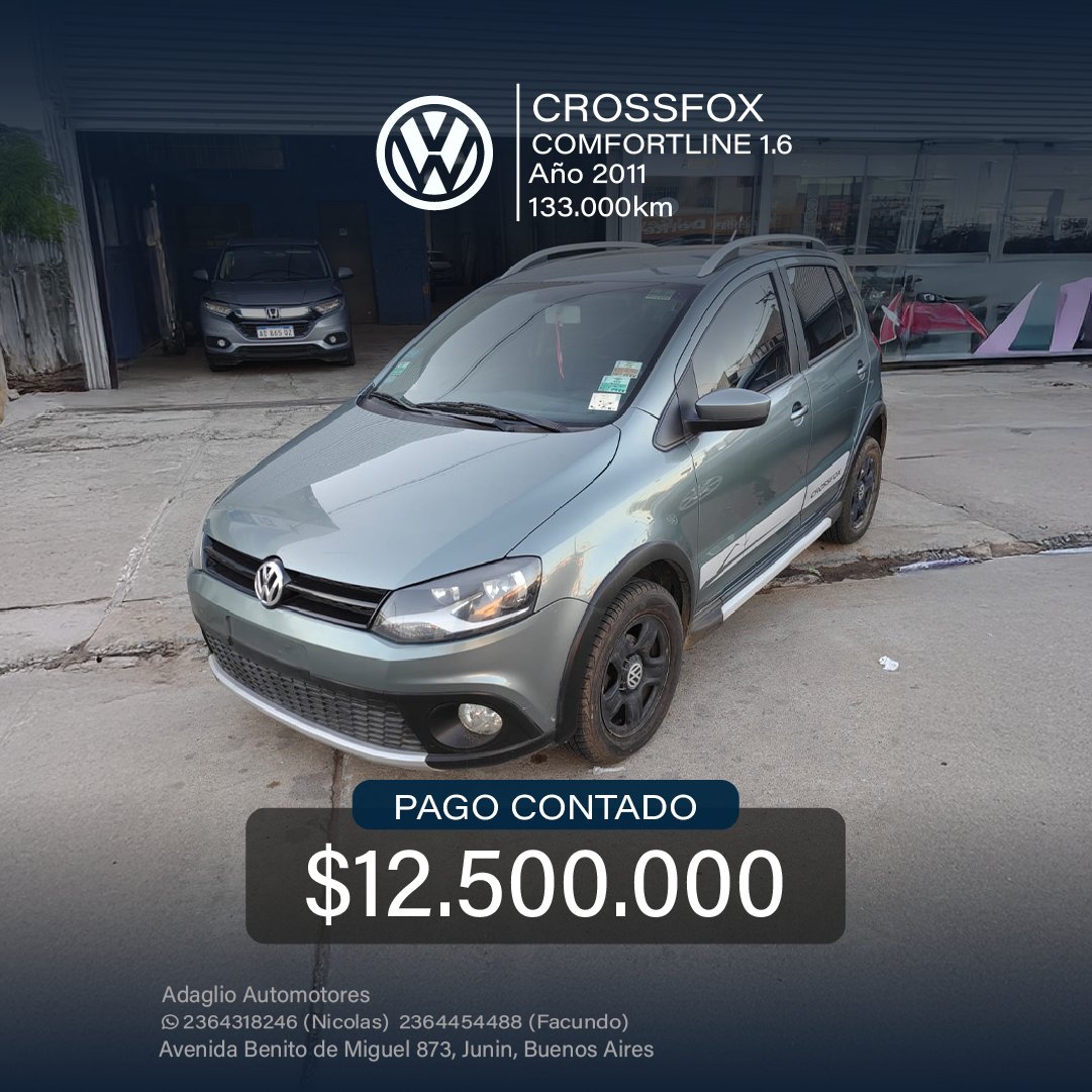 VOLKSWAGEN CROSSFOX COMFORTLINE 1.6