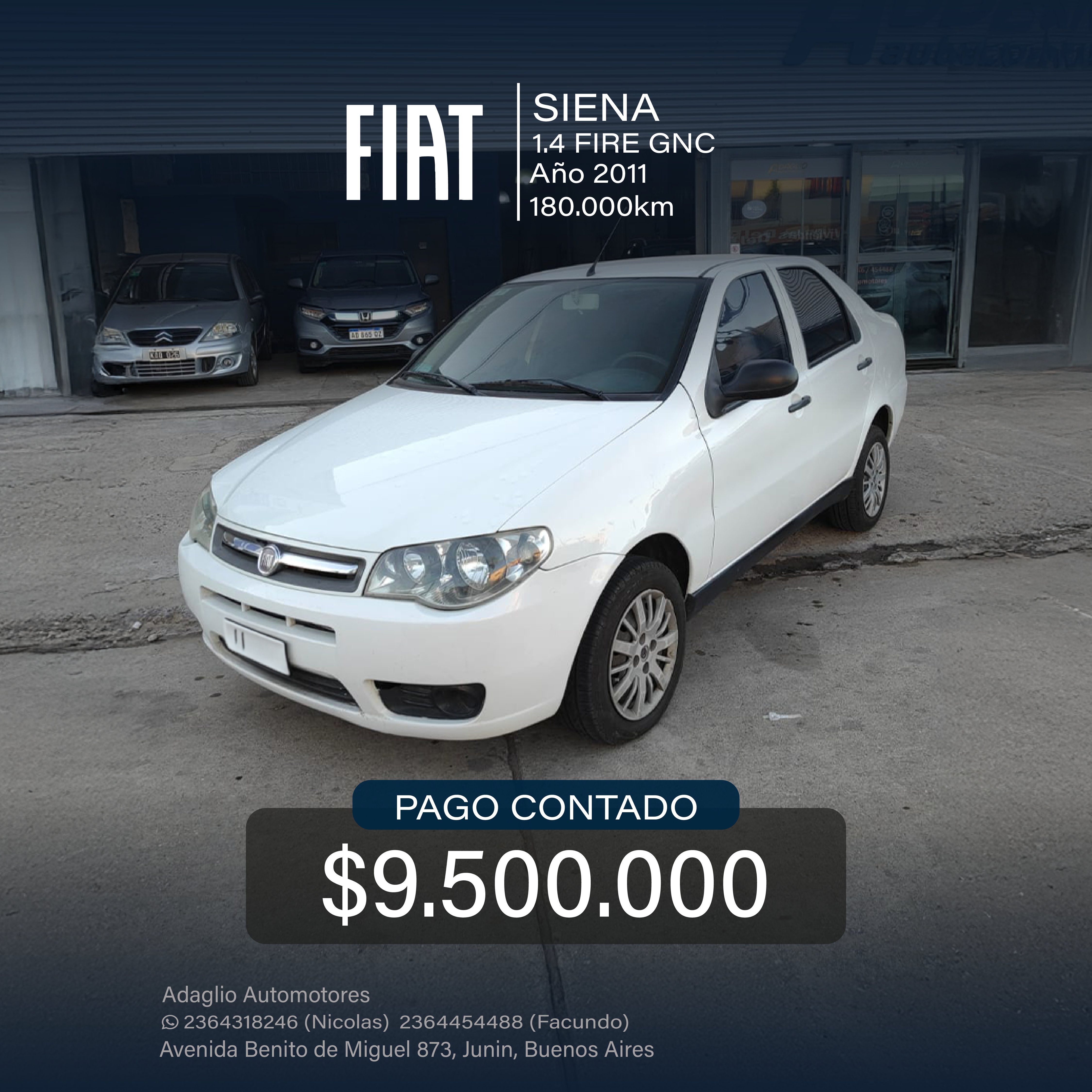 FIAT SIENA 1.4 FIRE GNC