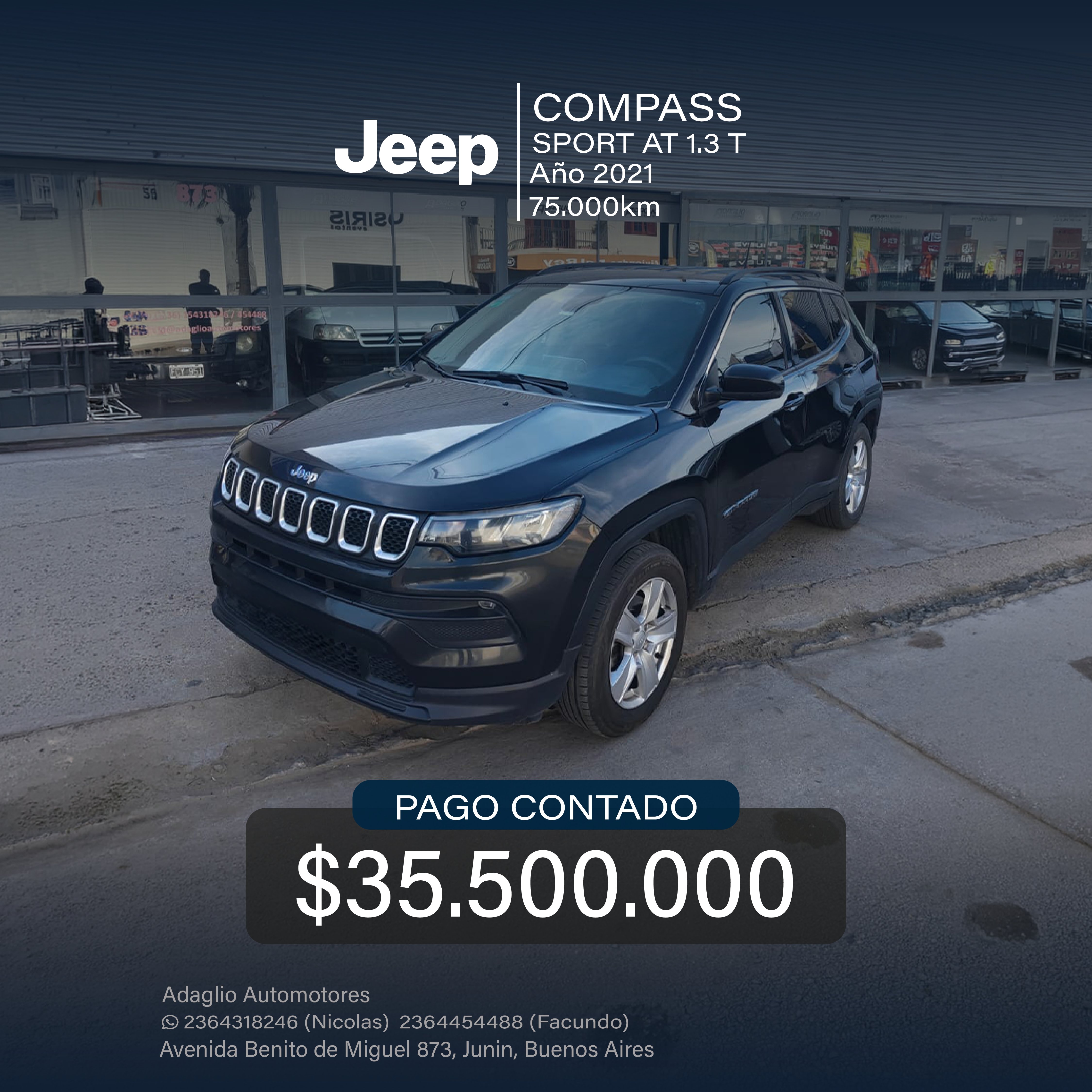 JEEP COMPASS SPORT AT 1.3 T