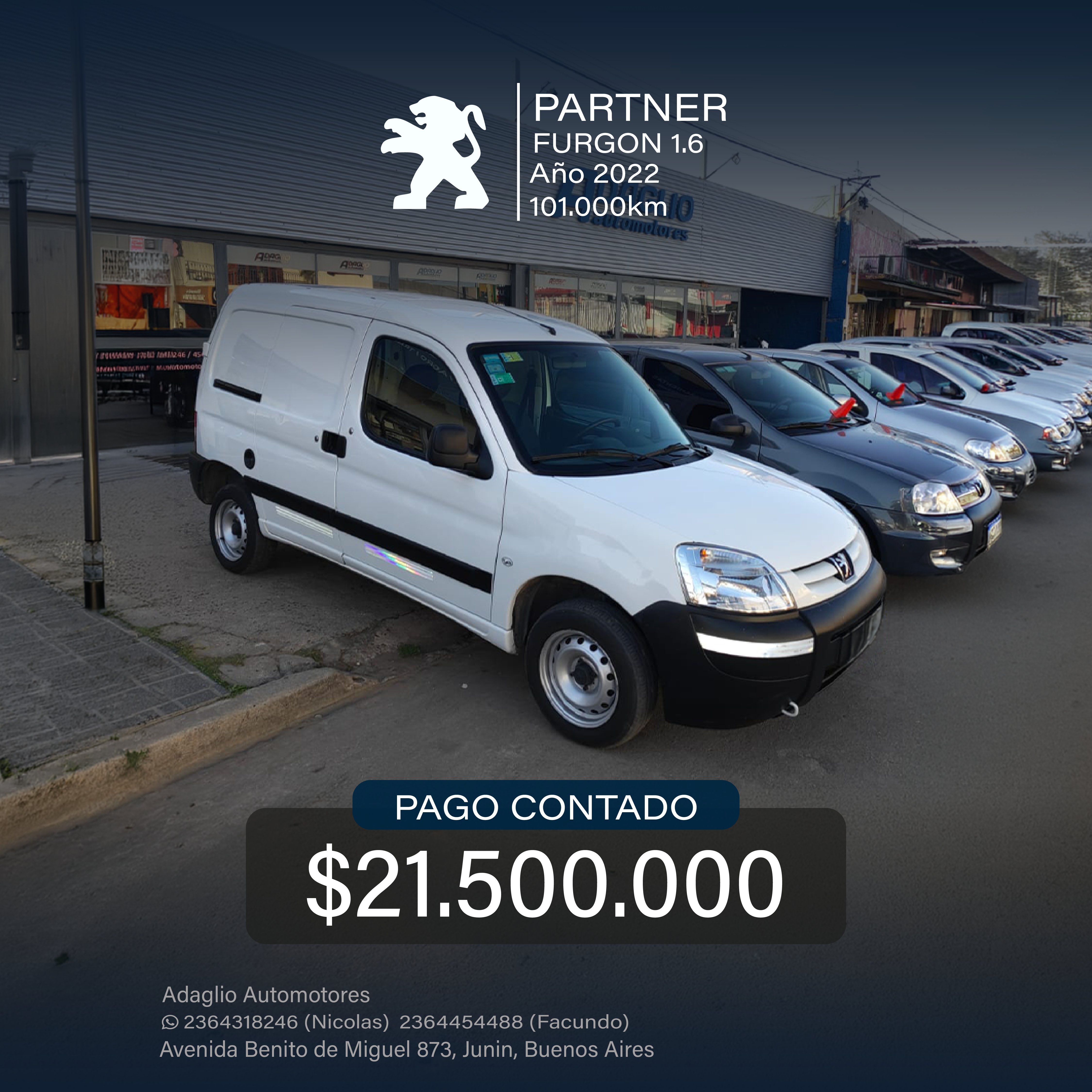 PEUGEOT PARTNER FURGON 1.6
