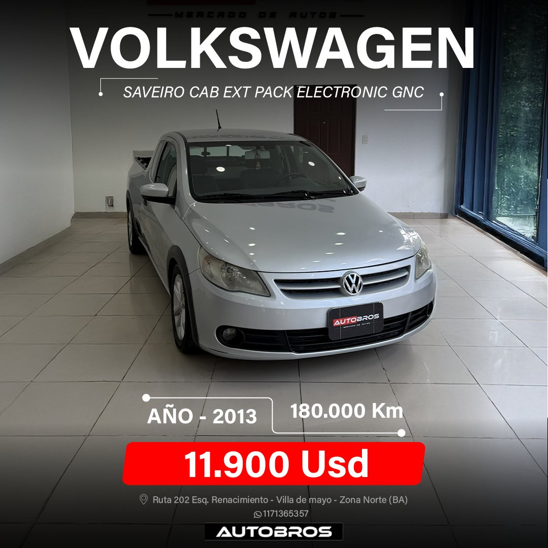 VOLKSWAGEN SAVEIRO CAB EXT PACK ELECTRIC GNC