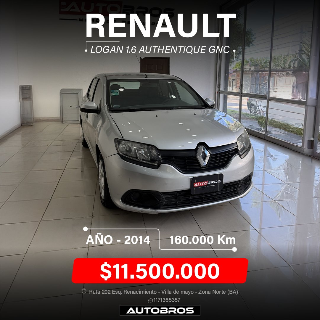 RENAULT LOGAN 1.6 AUTHENTIQUE - GNC