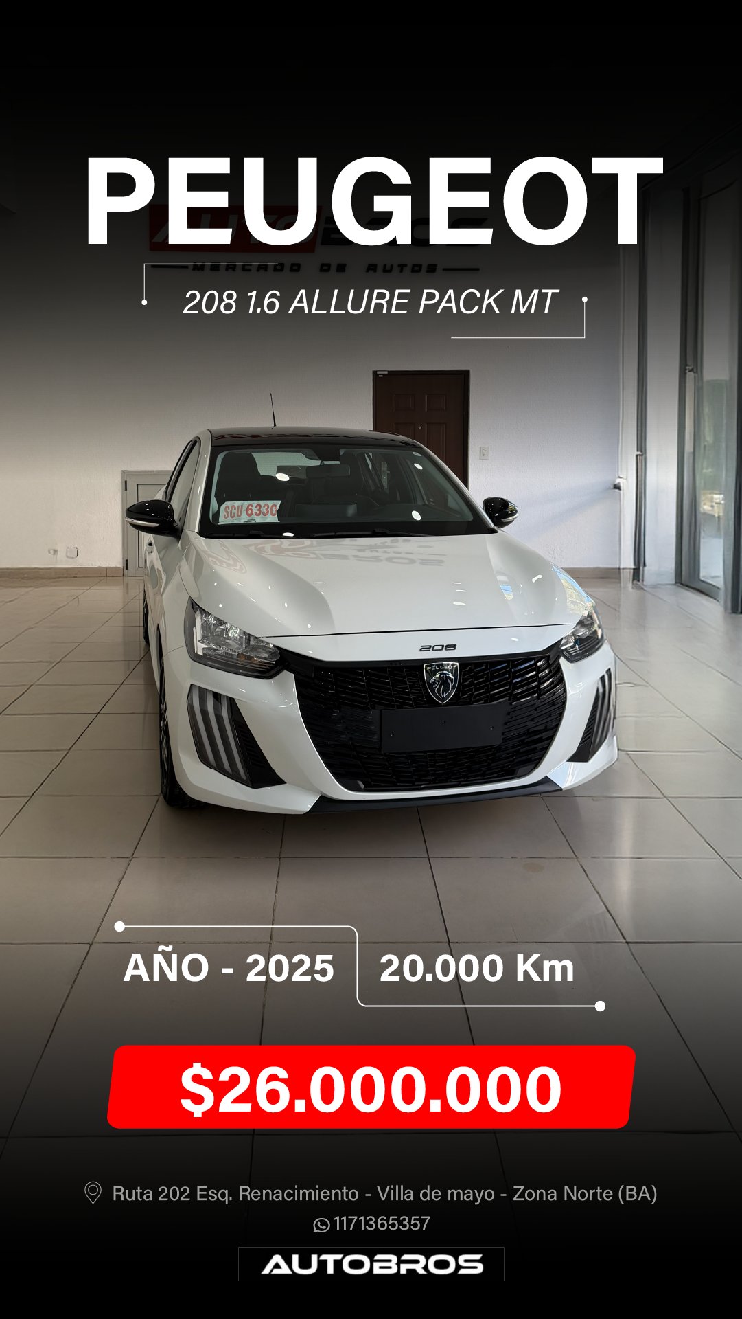 Miniatura 3 de PEUGEOT 208 1.6 ALLURE PACK 2025