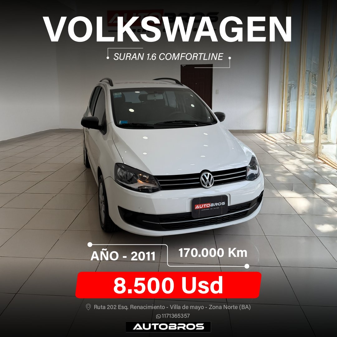 VOLKSWAGEN SURAN 1.6 COMFORTLINE