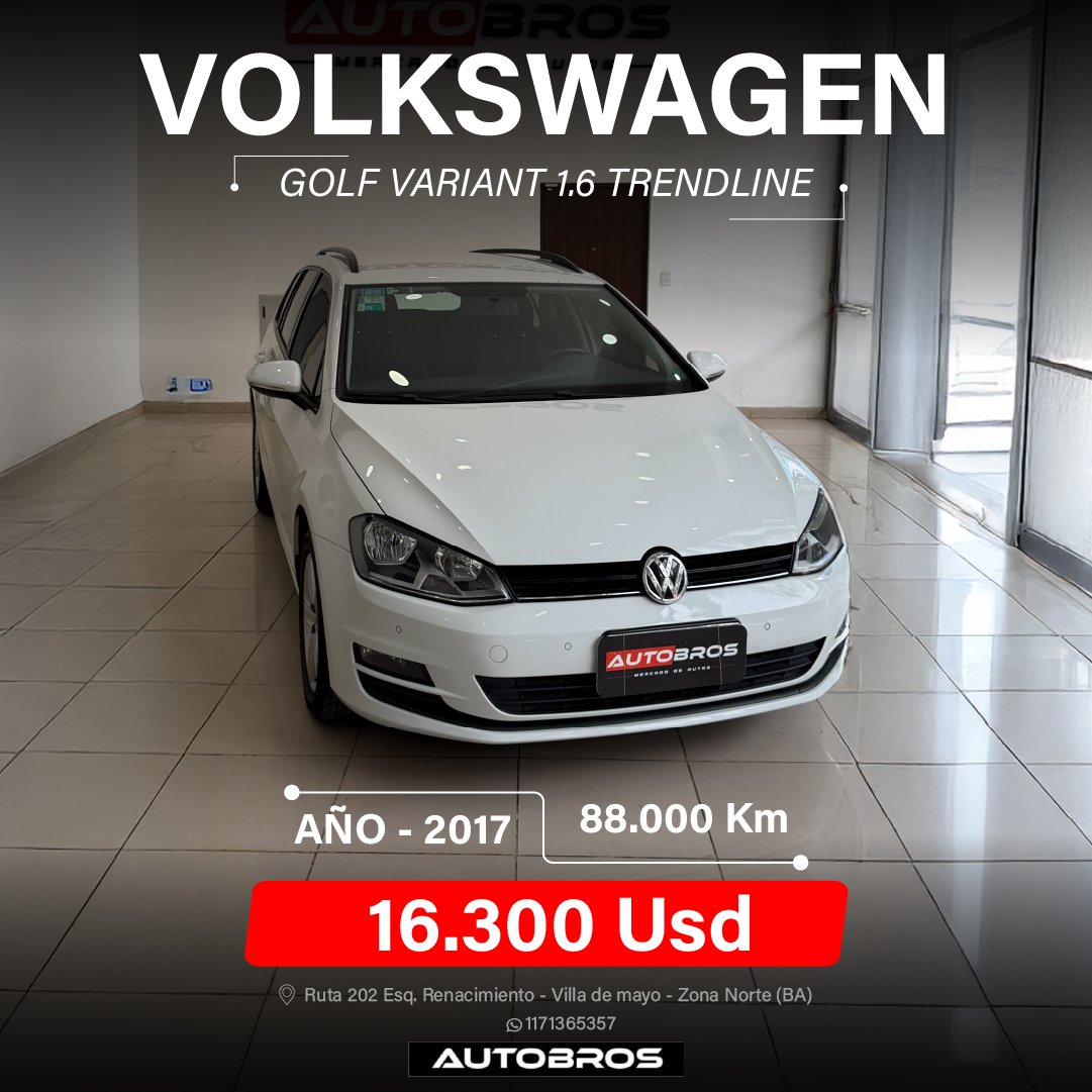 VOLKSWAGEN GOLF VARIANT 1.6 TRENDLINE
