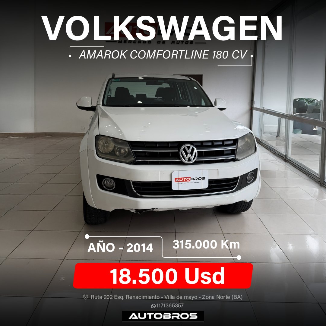 VOLKSWAGEN AMAROK COMFORTLINE 180CV