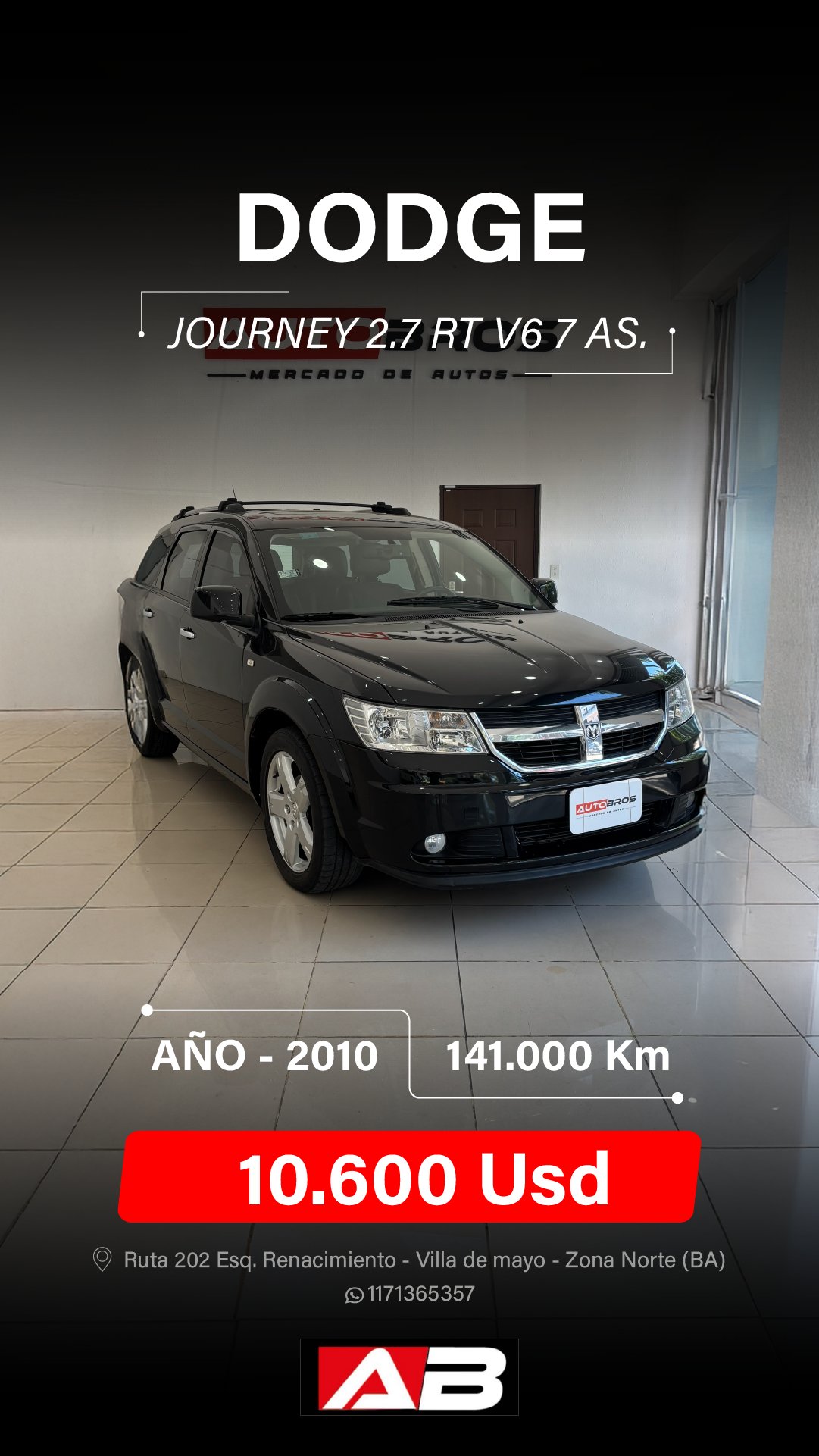 Miniatura 3 de CHRYSLER JOURNEY 2.7 RT V6 7AS 2010