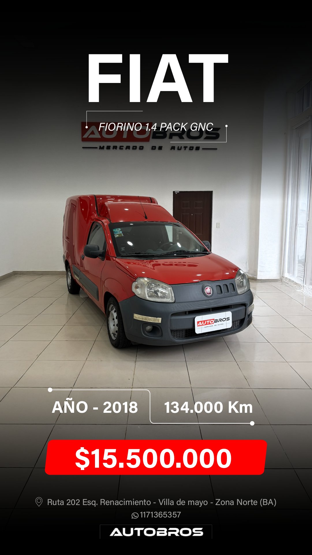 Miniatura 3 de FIAT FIORINO 1.4 PACK GNC 2018