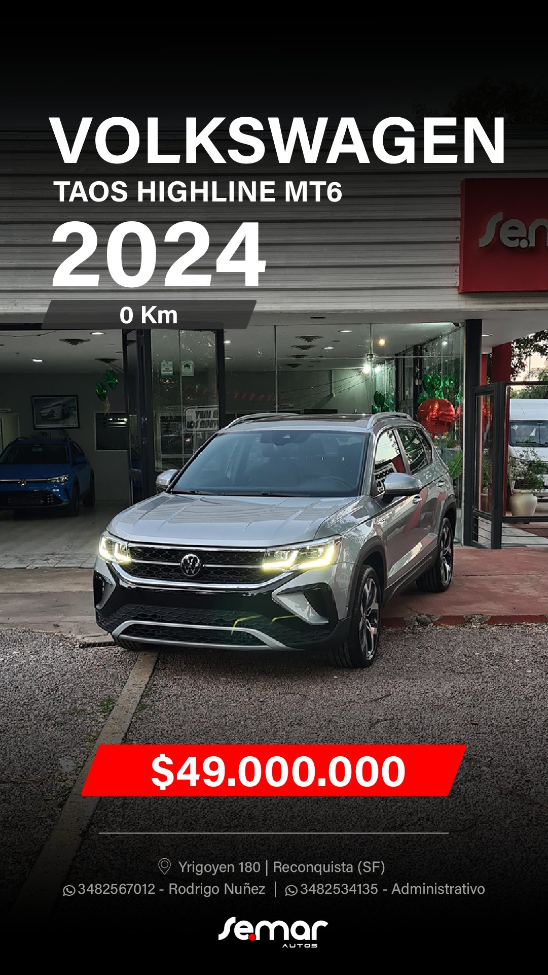 Miniatura 3 de VOLKSWAGEN TAOS HIGHLINE 2024