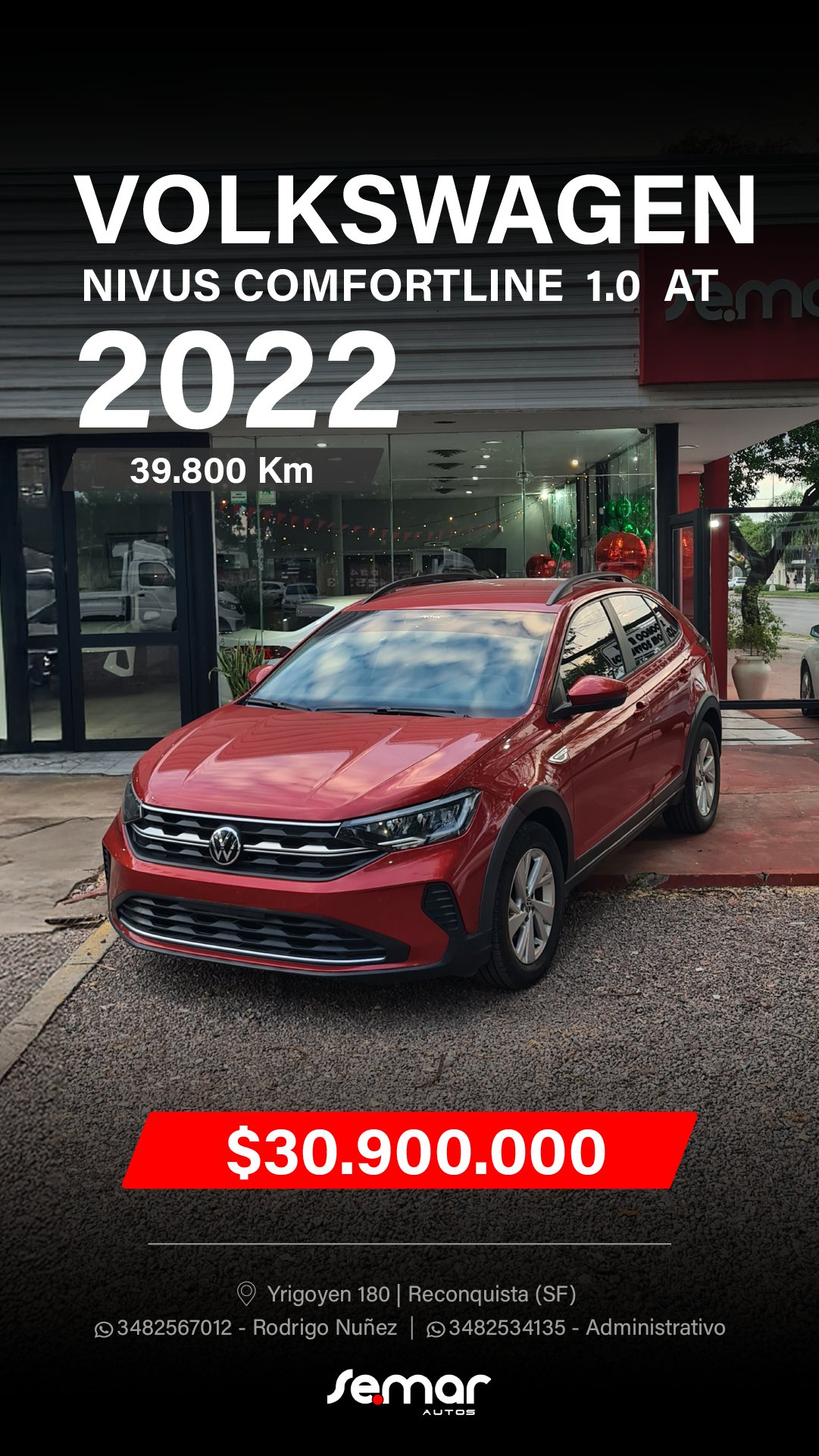 Miniatura 3 de VOLKSWAGEN NIVUS COMFORTLINE 1.0 2022