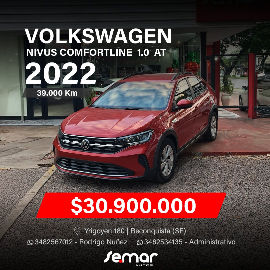 VOLKSWAGEN NIVUS COMFORTLINE 1.0