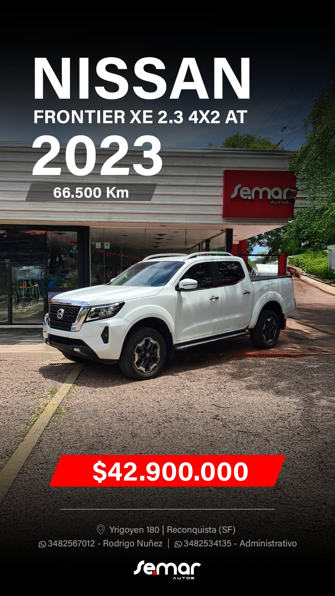 Miniatura 3 de NISSAN FRONTIER XE 2.3 4X2 2023