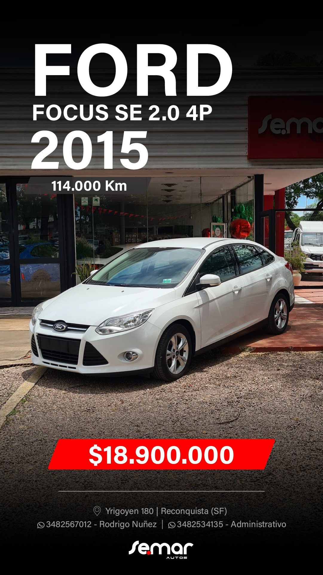 Miniatura 3 de FORD FOCUS SE 2.0 2015