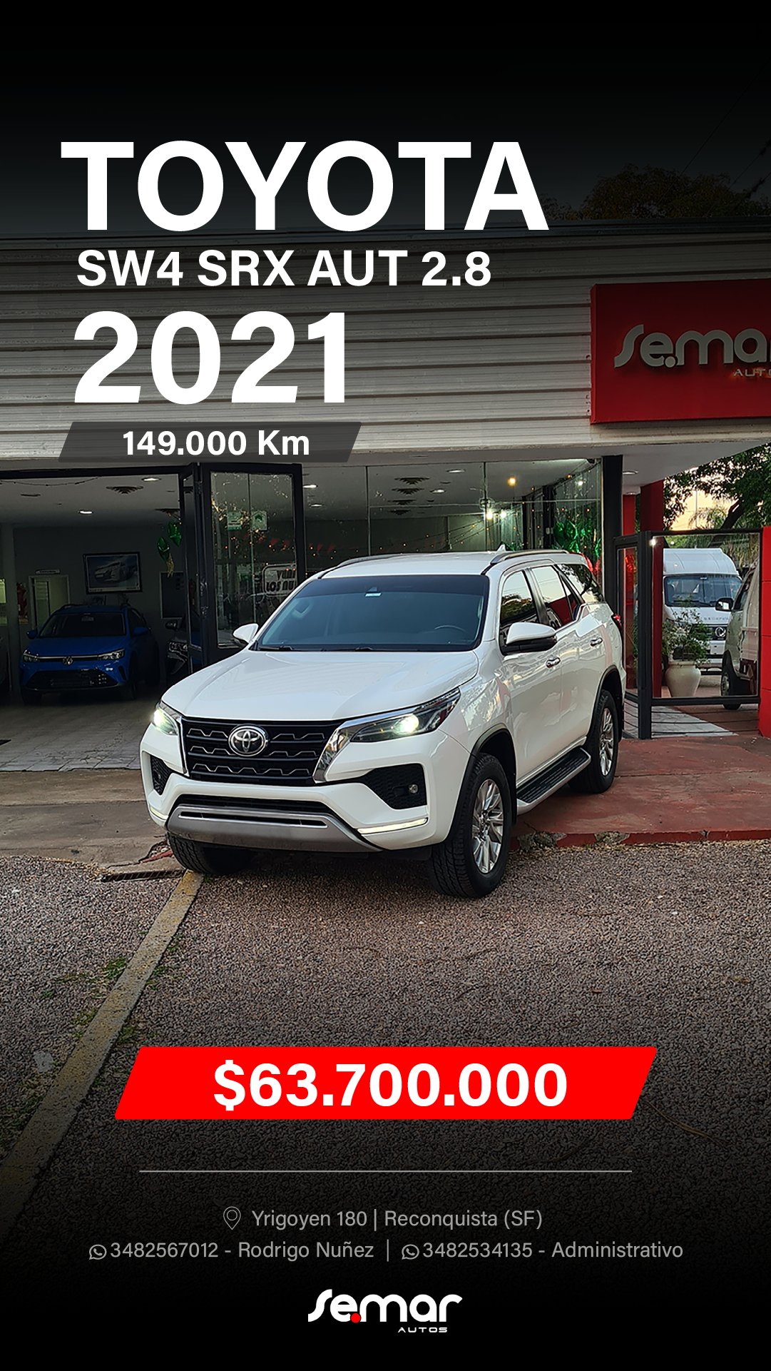 Miniatura 3 de TOYOTA SW4 SRX 2.8 2021