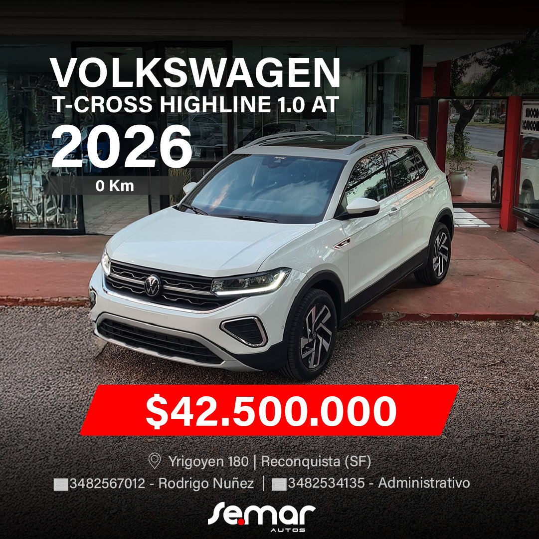 VOLKSWAGEN T-CROSS HIGHLINE 1.0 AT