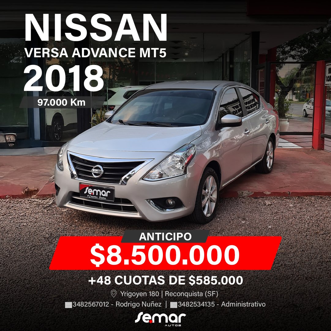 NISSAN VERSA ADVANCE MT5