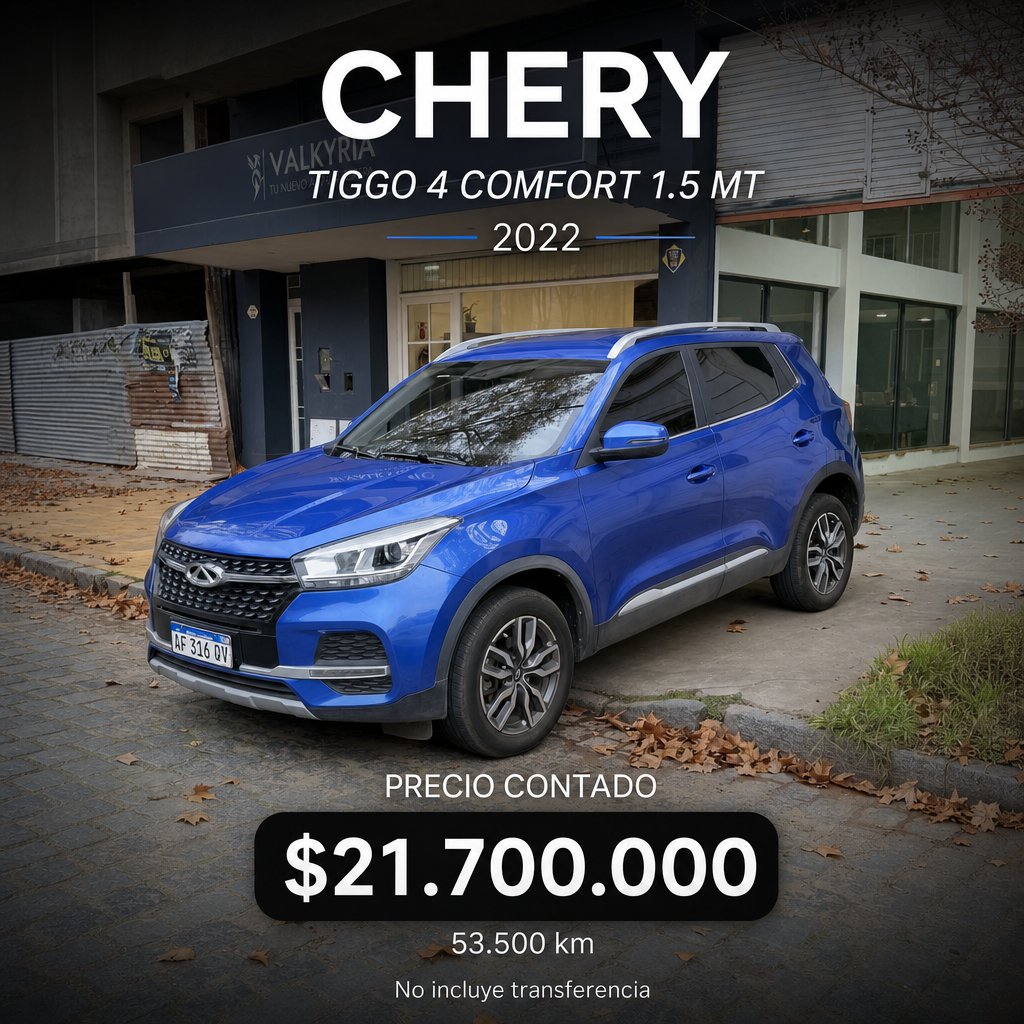 CHERY TIGGO 4 COMFORT 1.5 MT