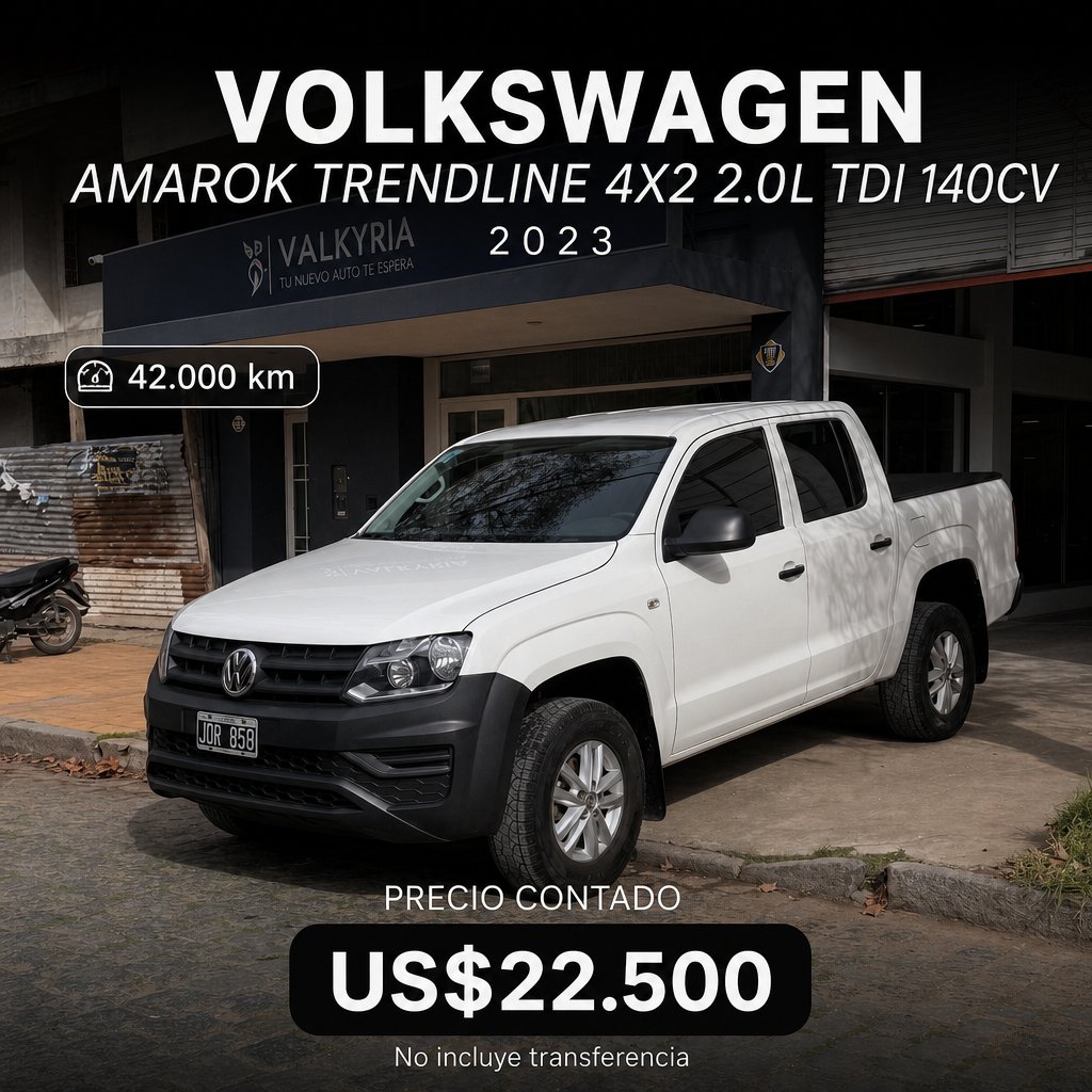 VOLKSWAGEN AMAROK TRENDLINE 4X2 2.0L TDI 140CV
