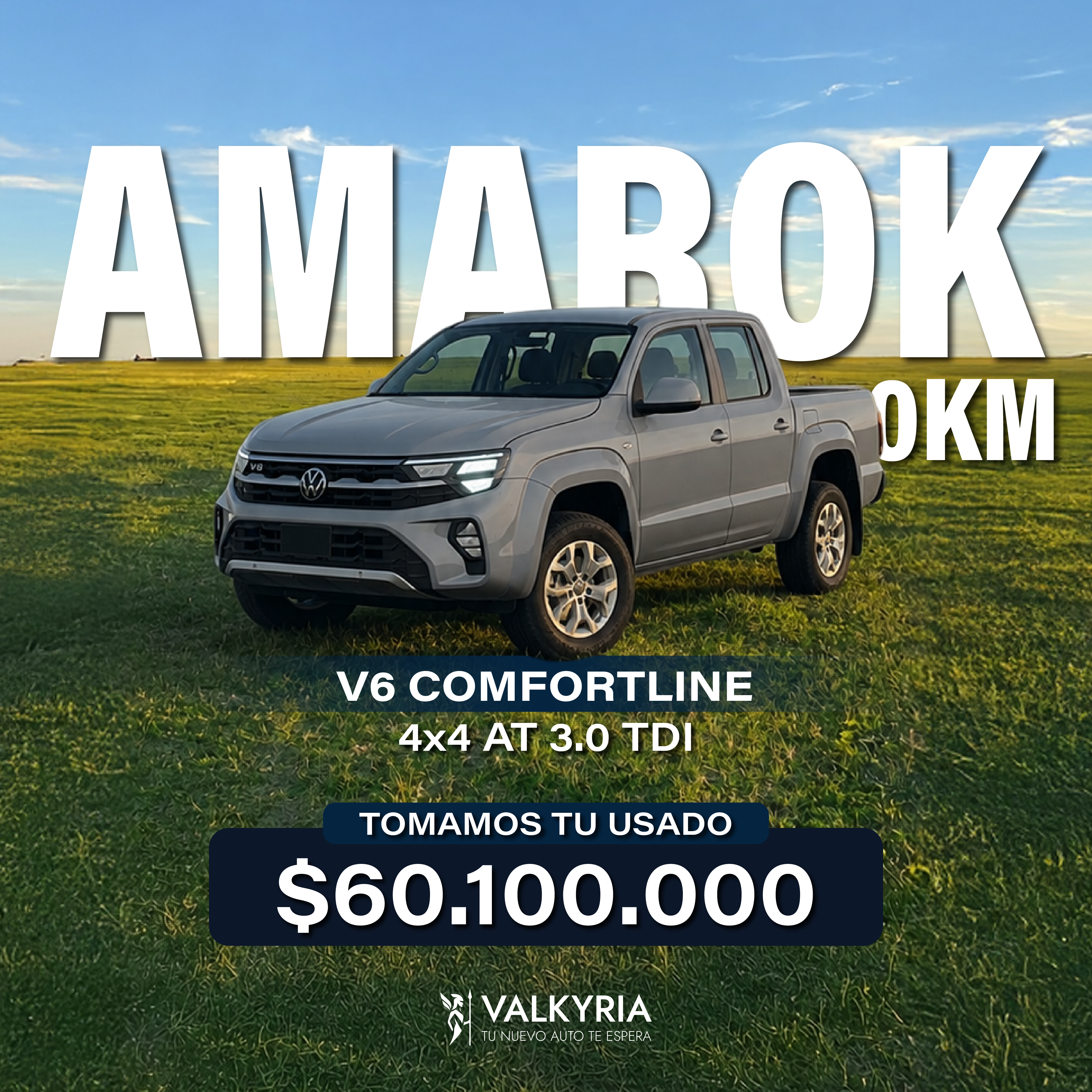 VOLKSWAGEN AMAROK V6 COMFORTLINE 3.0 TDI 4X4 AT