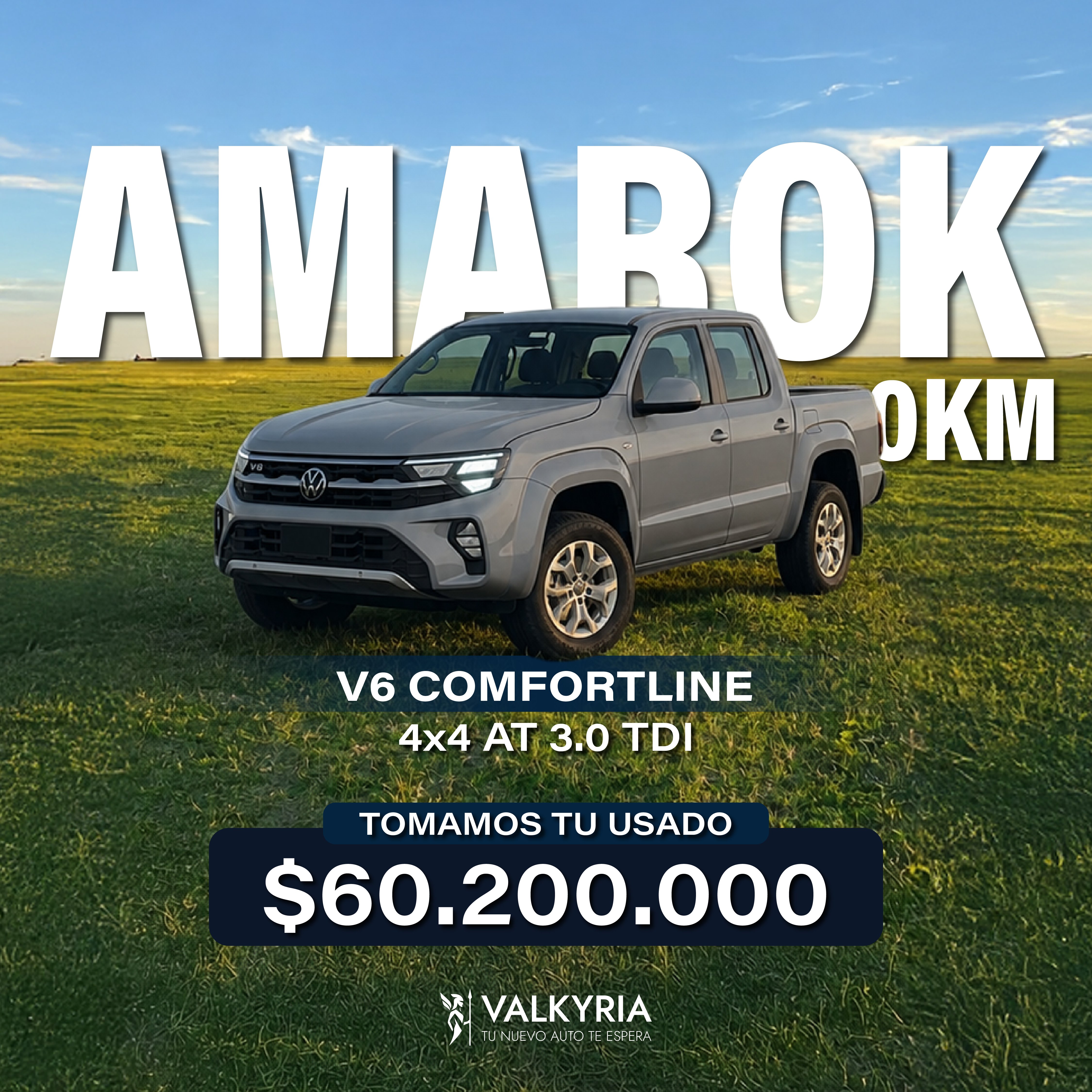 VOLKSWAGEN AMAROK V6 COMFORTLINE 3.0 TDI 4X4 AT