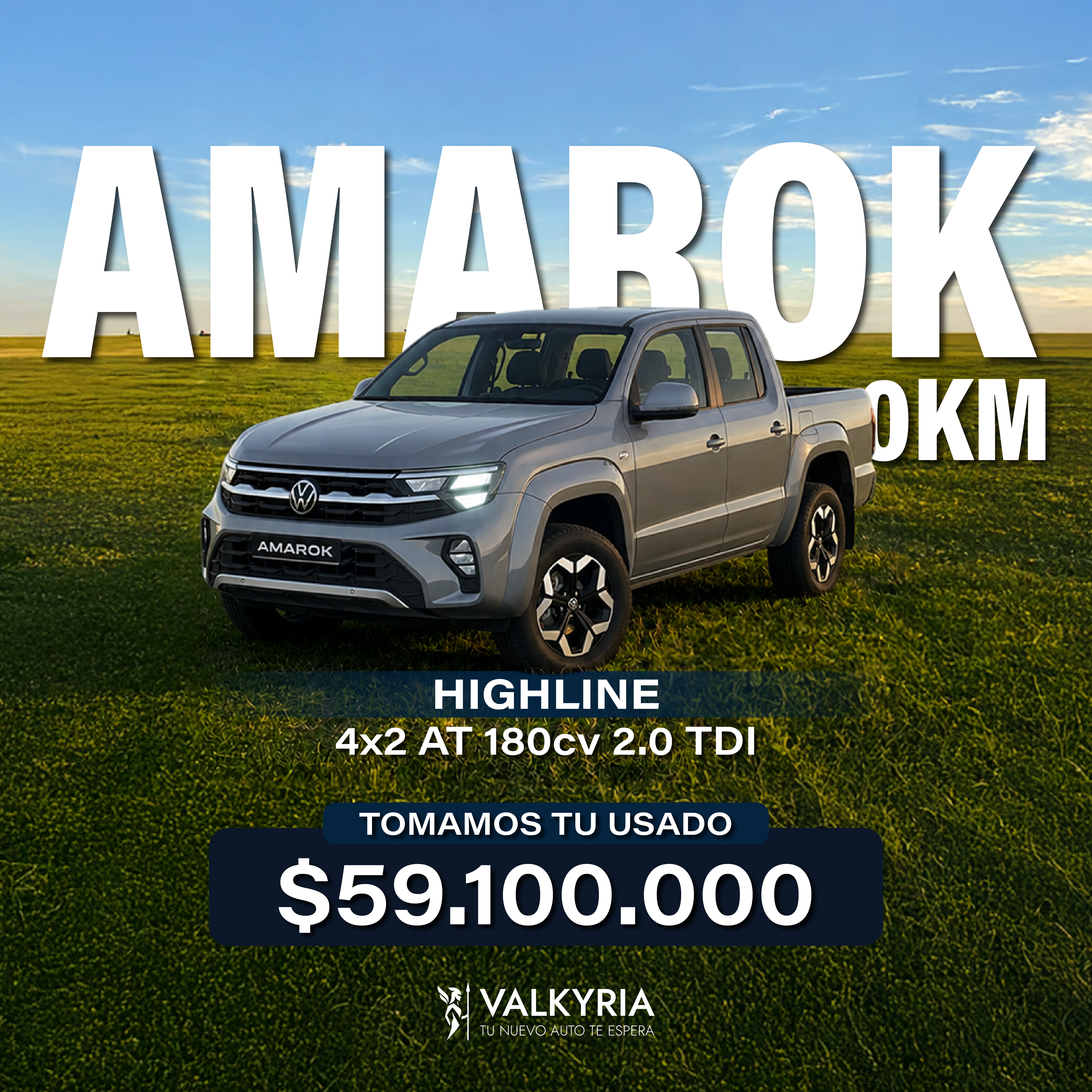 VOLKSWAGEN AMAROK HIGHLINE 2.0 TDI 180CV 4X2 AT