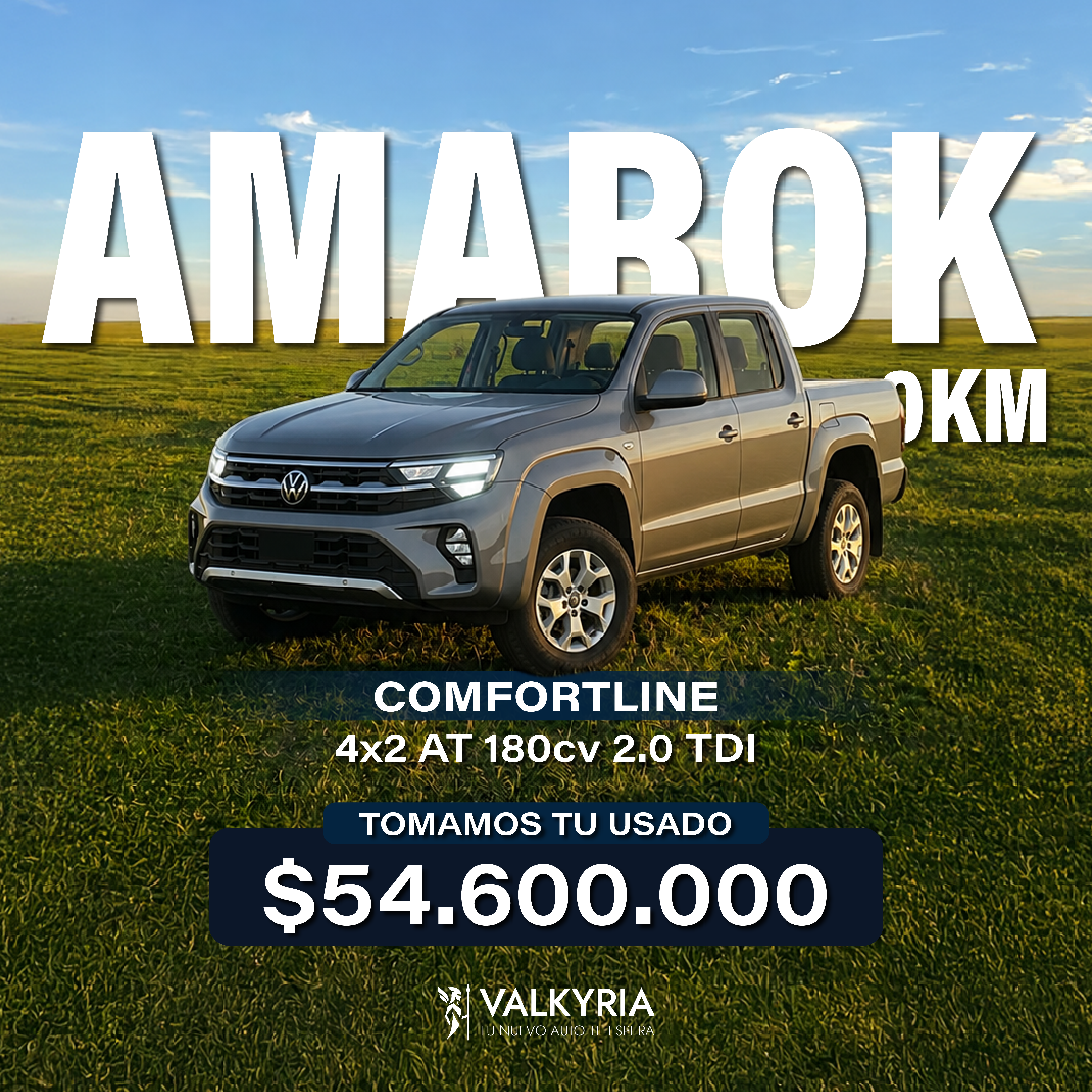 VOLKSWAGEN AMAROK COMFORTLINE 2.0 TDI 180CV 4X2 AT