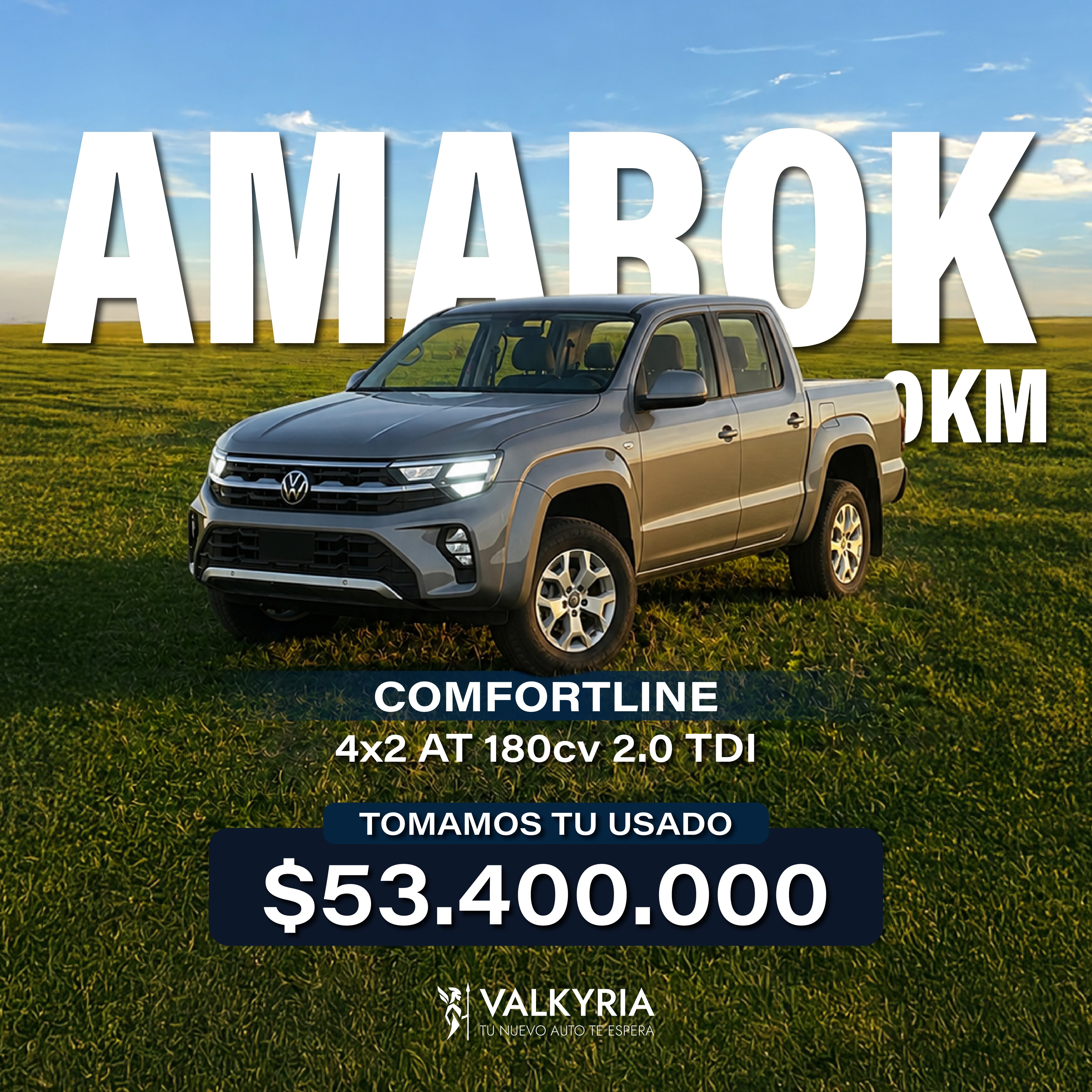 VOLKSWAGEN AMAROK COMFORTLINE 2.0 TDI 180CV 4X2 AT