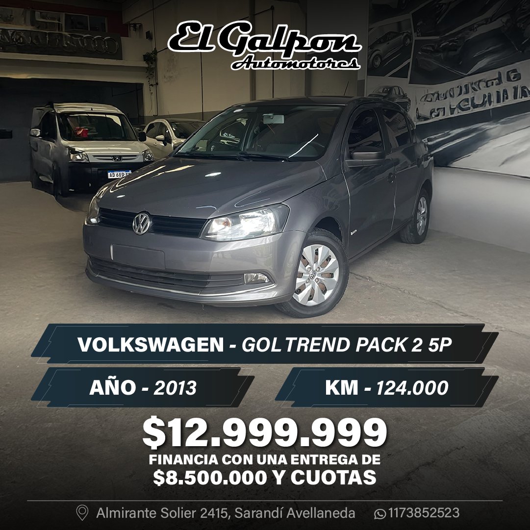 VOLKSWAGEN GOL TREND PACK 2 5P